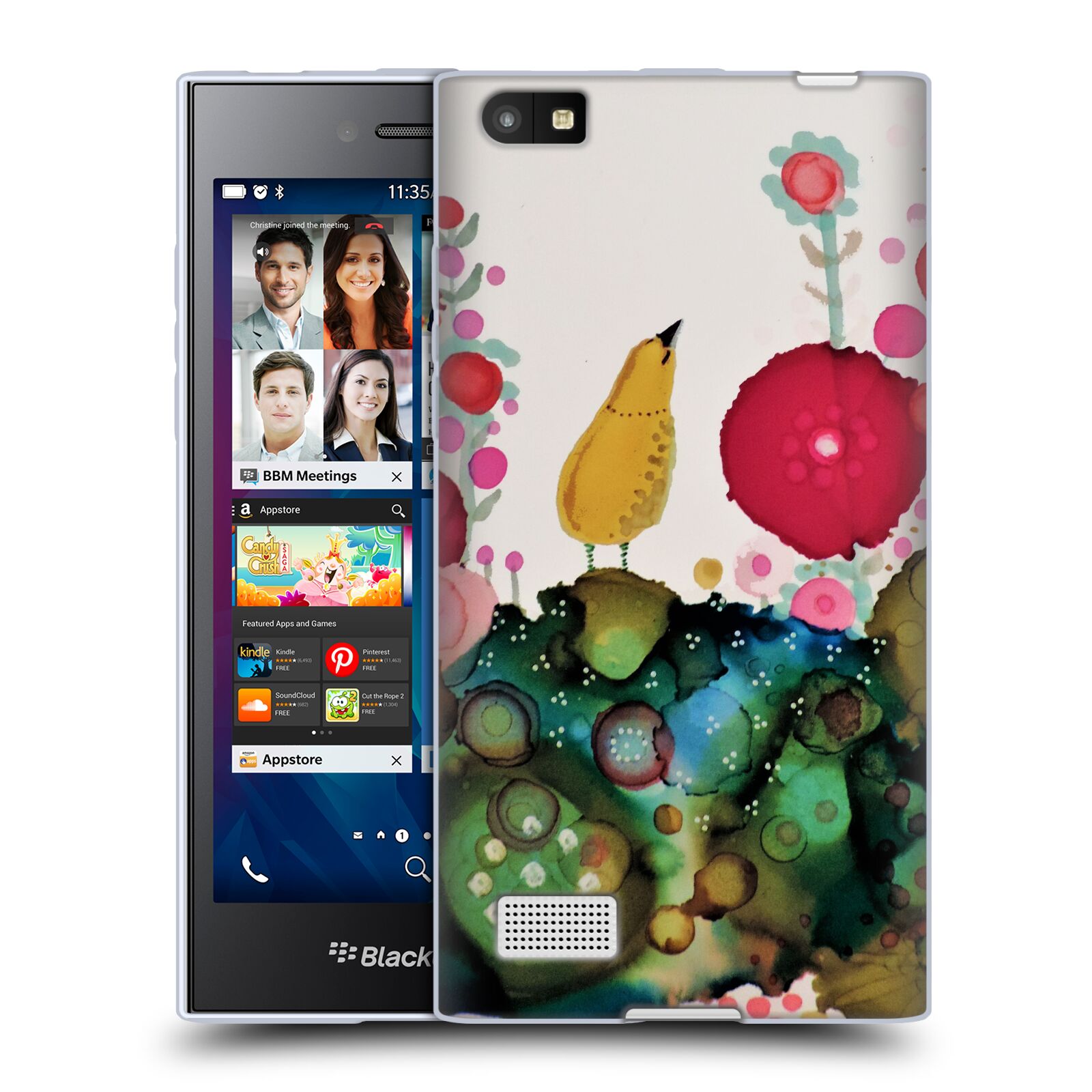 OFFICIAL SYLVIE DEMERS BIRDS 3 SOFT GEL CASE FOR BLACKBERRY PHONES - Picture 22 of 22