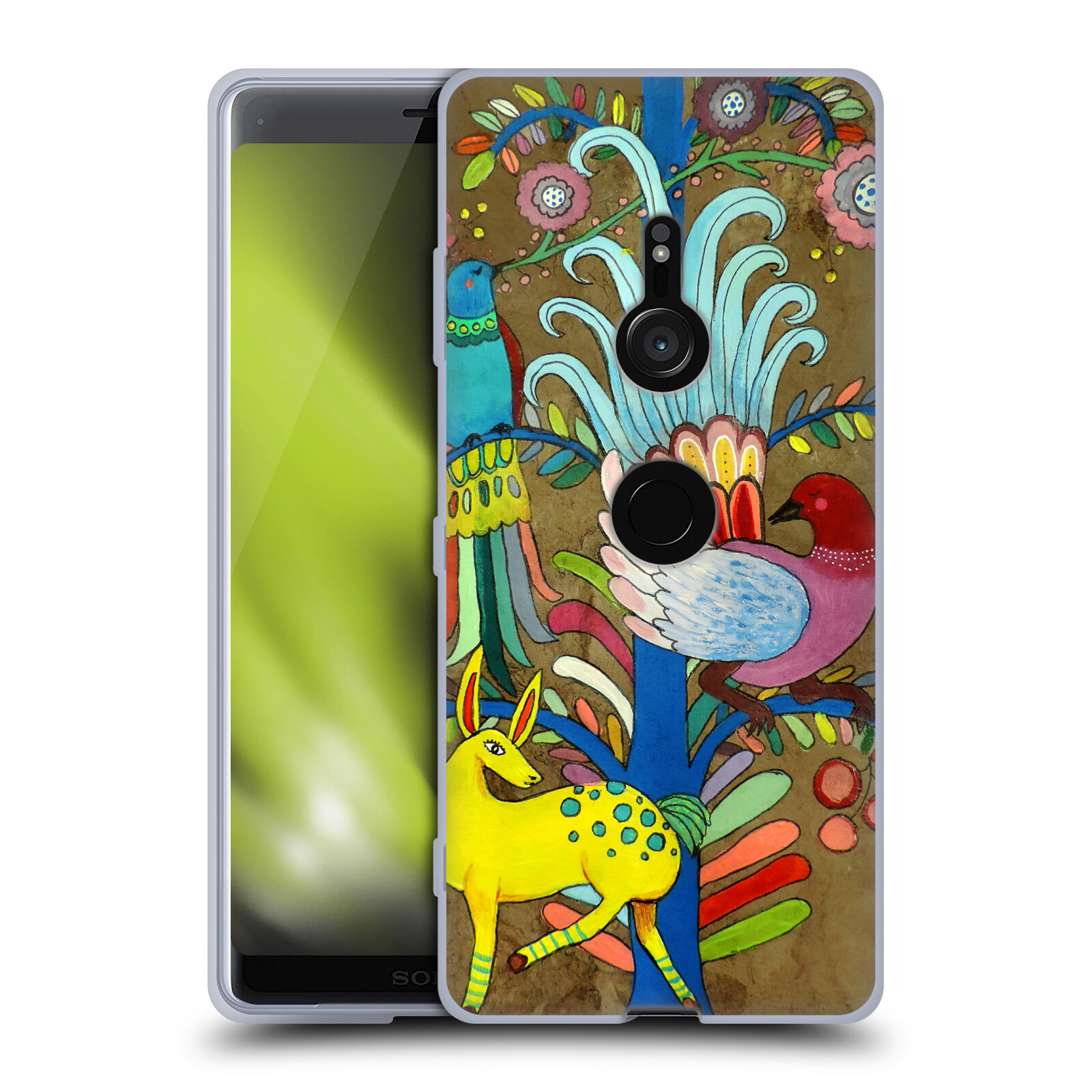 OFFICIAL SYLVIE DEMERS FLORAL SOFT GEL CASE FOR SONY PHONES 1