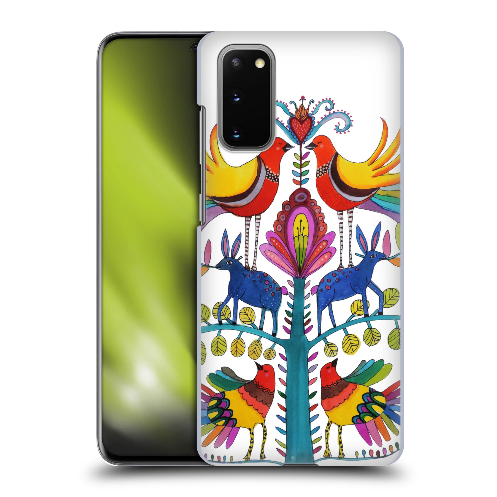 OFFICIAL SYLVIE DEMERS FLORAL HARD BACK CASE FOR SAMSUNG PHONES 1