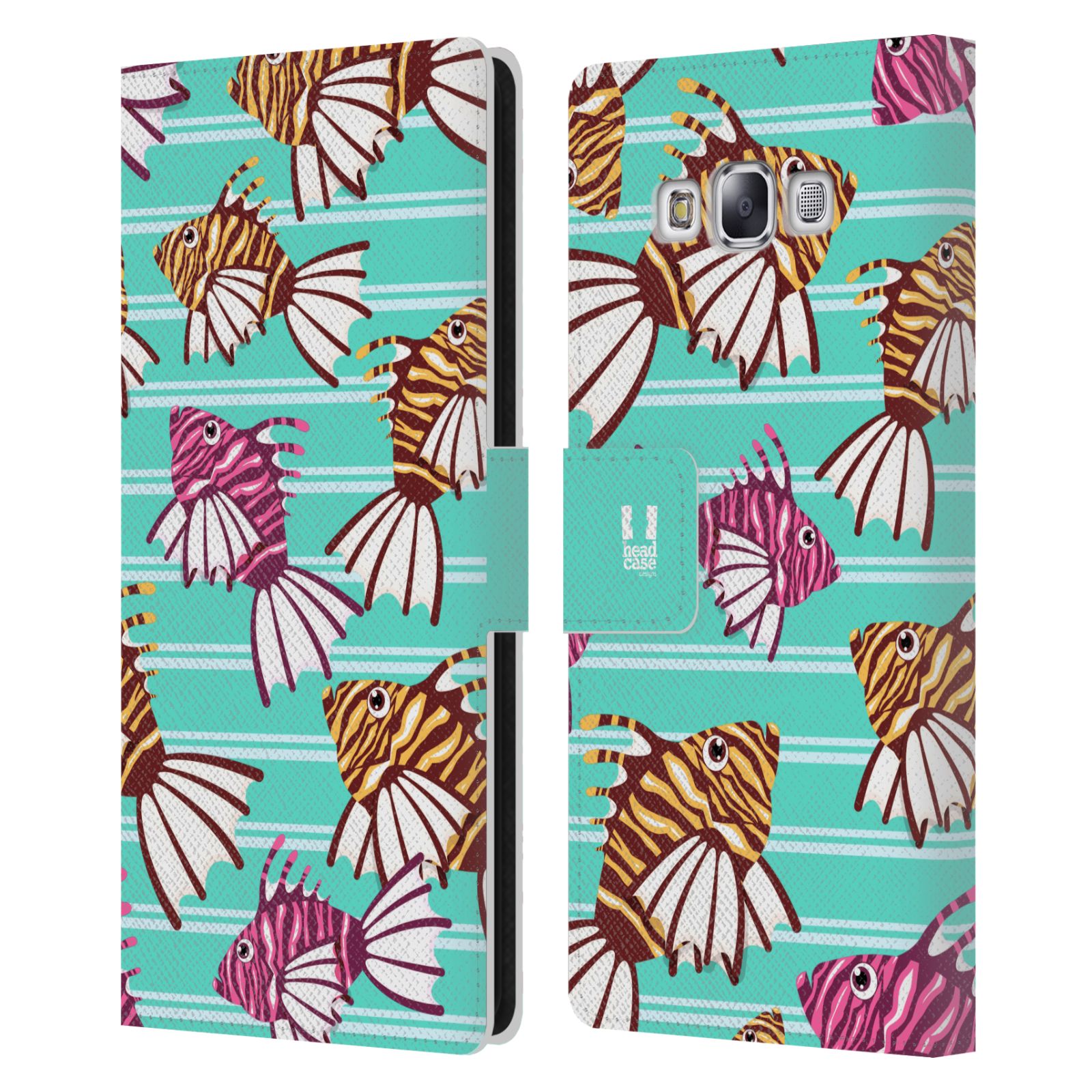HEAD CASE DESIGNS SEA PRINTS LEATHER BOOK WALLET CASE COVER FOR SAMSUNG PHONES 3 - Picture 8 of 11