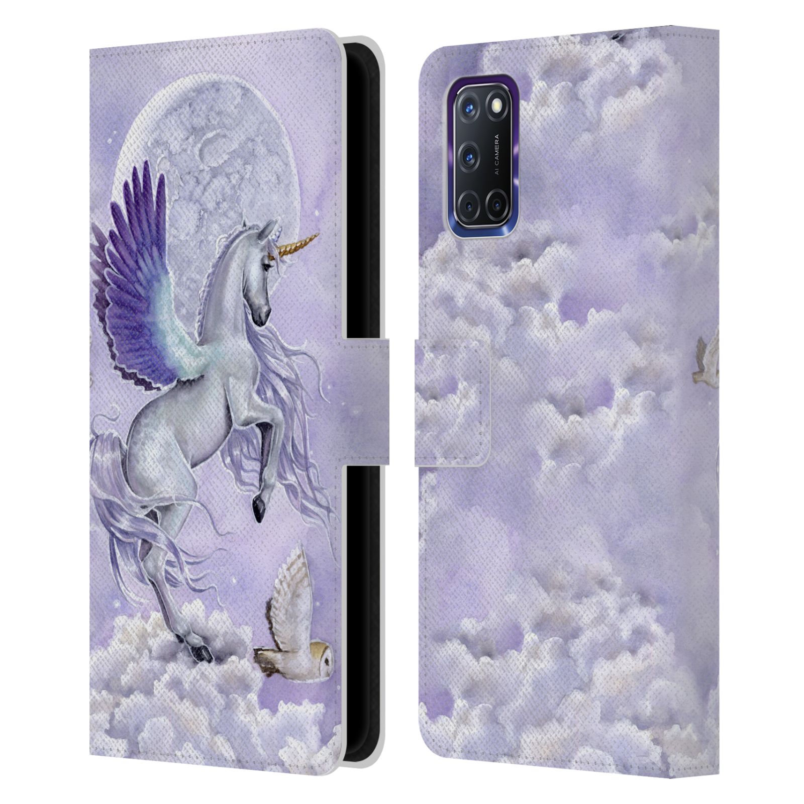 OFFICIAL SELINA FENECH UNICORNS LEATHER BOOK WALLET CASE COVER FOR OPPO PHONES - Picture 8 of 9