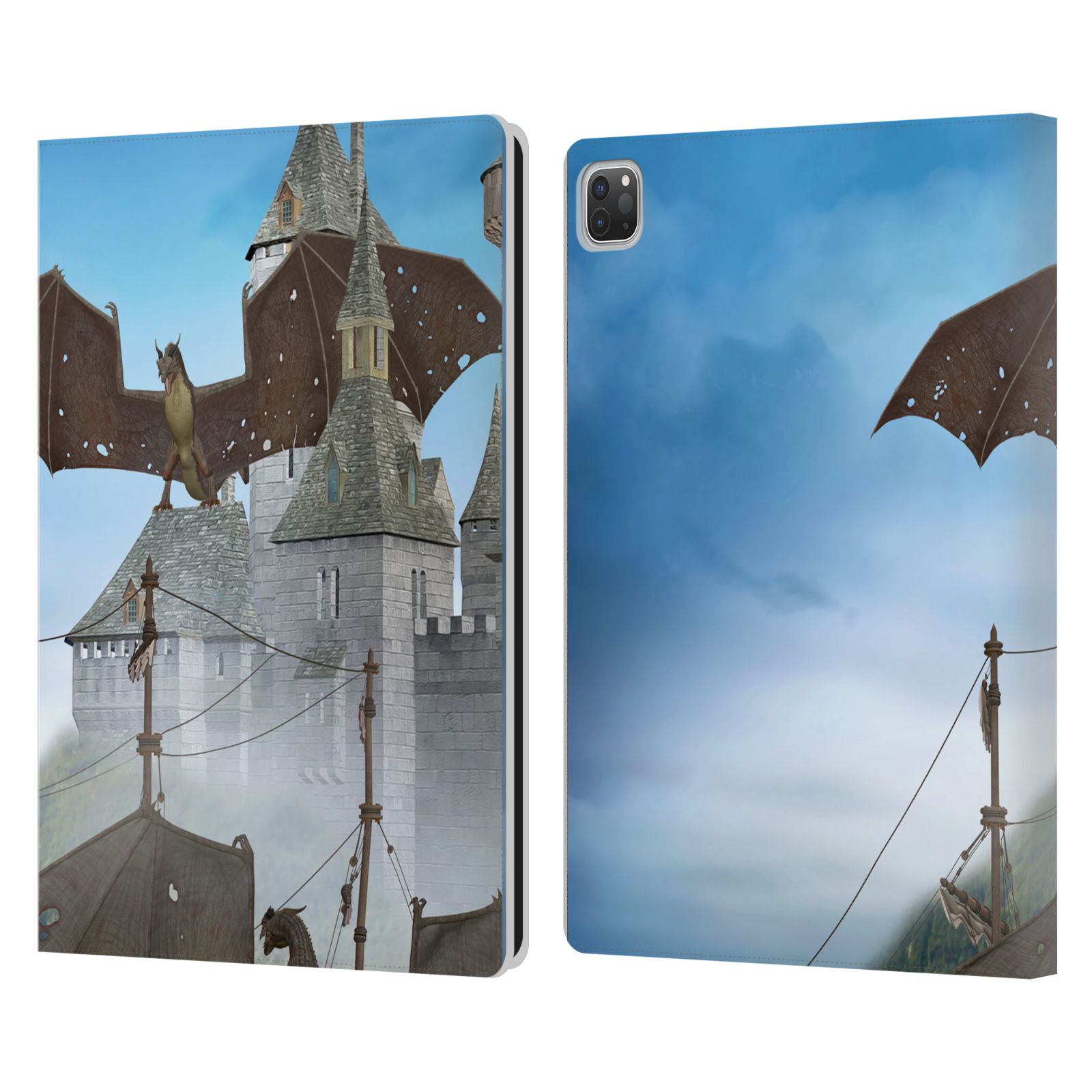 OFFICIAL SIMONE GATTERWE CASTLES AND PALACES LEATHER BOOK CASE FOR APPLE iPAD - Picture 10 of 20
