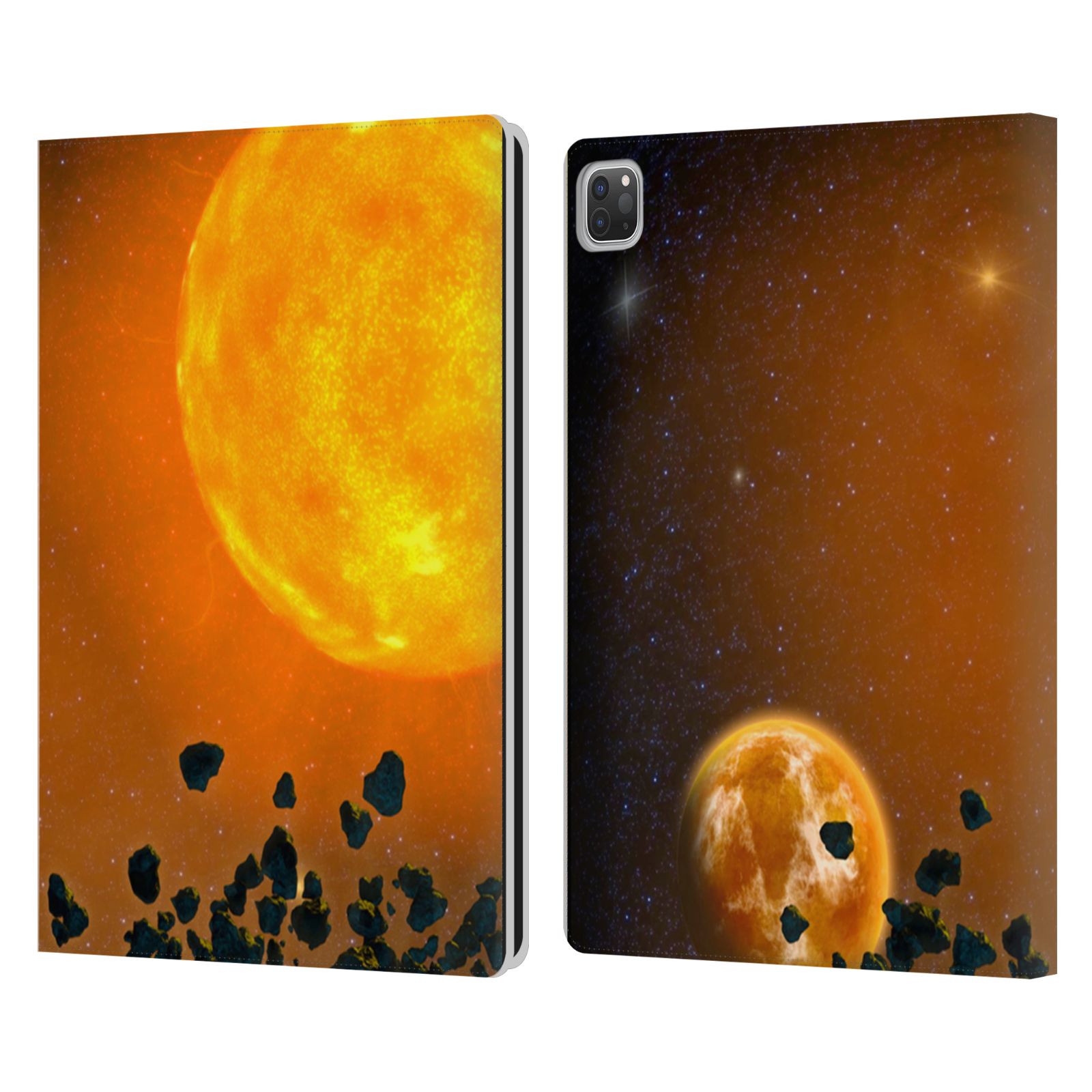 SIMONE GATTERWE CLOUD AND SPACE LEATHER BOOK WALLET CASE COVER FOR APPLE iPAD - Picture 7 of 18