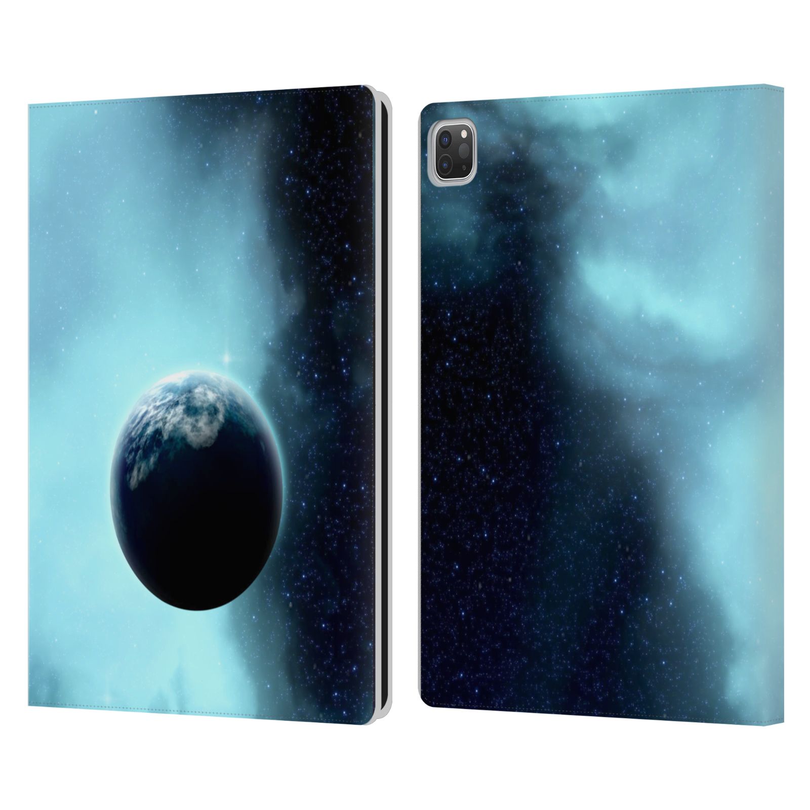 SIMONE GATTERWE CLOUD AND SPACE LEATHER BOOK WALLET CASE COVER FOR APPLE iPAD - Picture 8 of 18