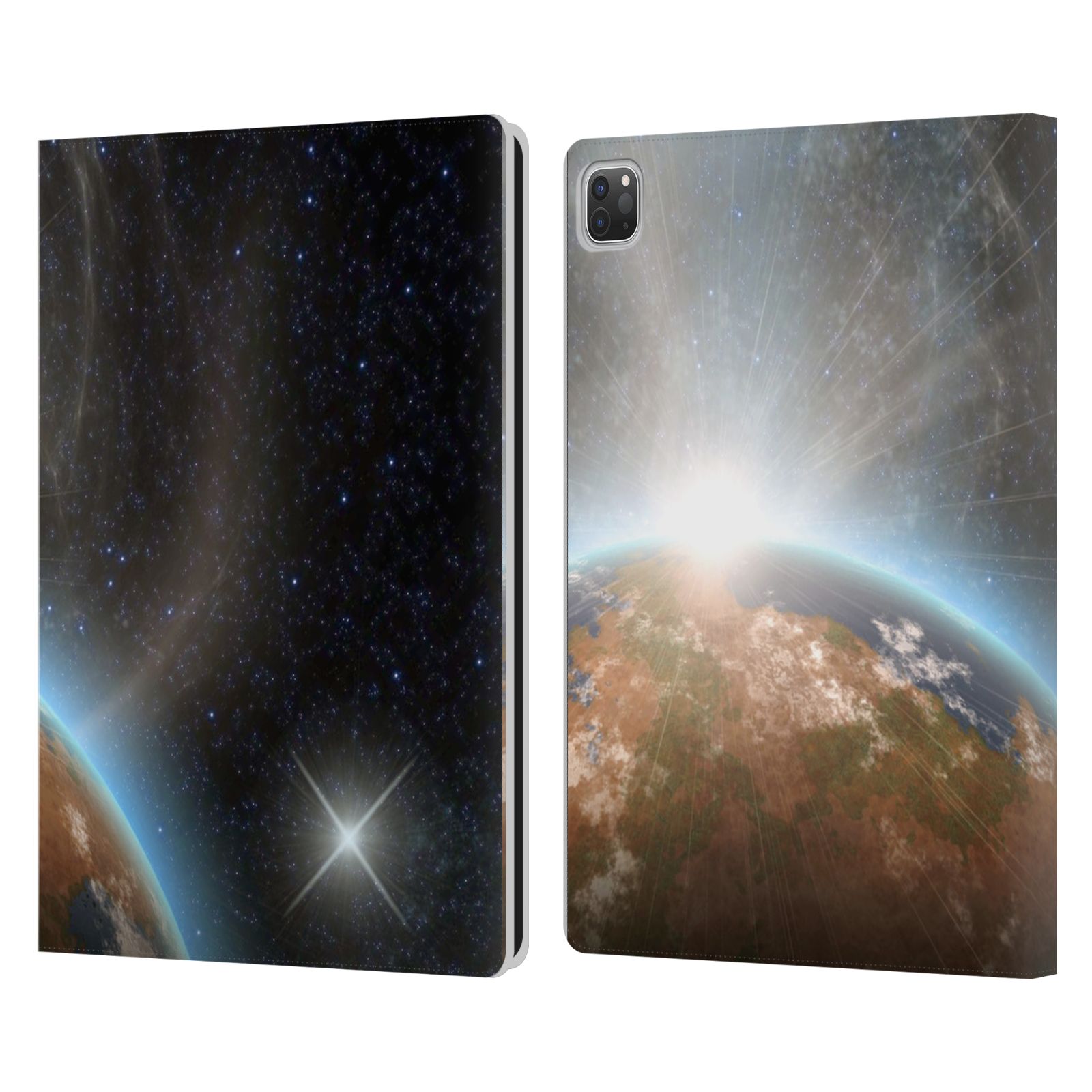 SIMONE GATTERWE CLOUD AND SPACE LEATHER BOOK WALLET CASE COVER FOR APPLE iPAD - Picture 11 of 18