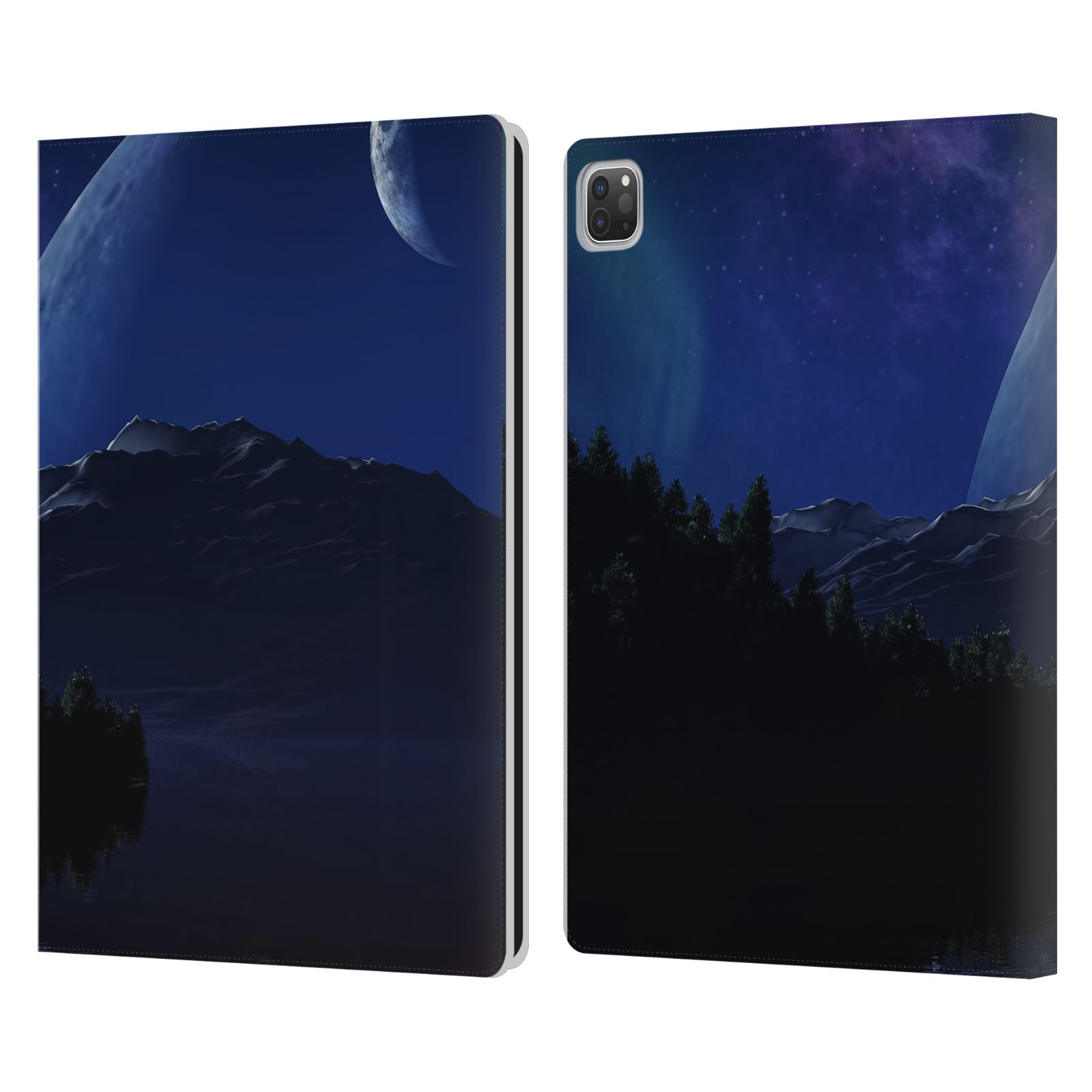 SIMONE GATTERWE CLOUD AND SPACE LEATHER BOOK WALLET CASE COVER FOR APPLE iPAD - Picture 18 of 18