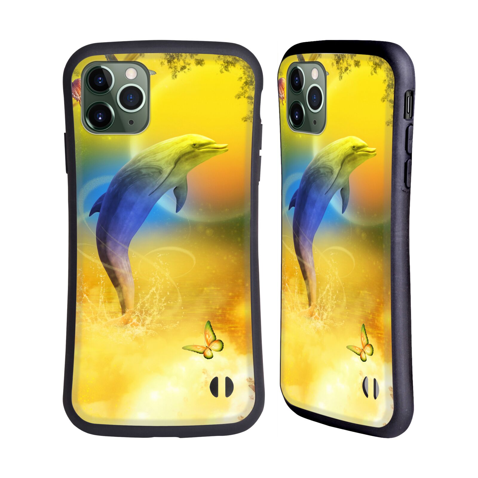 OFFICIAL SIMONE GATTERWE DOLPHINS HYBRID CASE FOR APPLE iPHONES PHONES