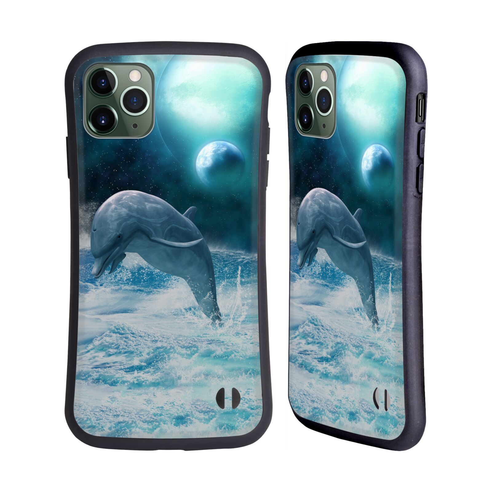 OFFICIAL SIMONE GATTERWE DOLPHINS HYBRID CASE FOR APPLE iPHONES PHONES