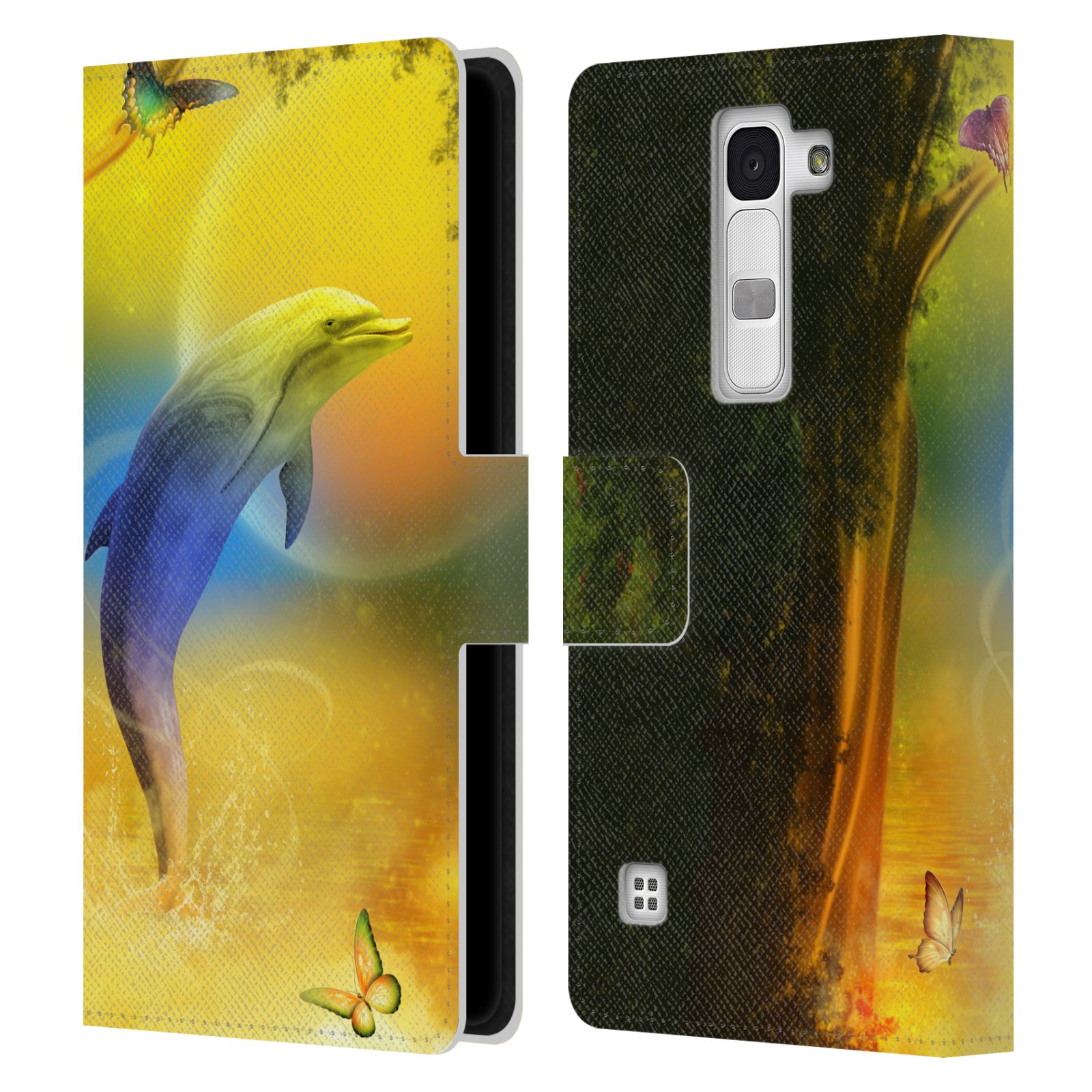 OFFICIAL SIMONE GATTERWE DOLPHINS LEATHER BOOK WALLET CASE COVER FOR LG PHONES 2 - Picture 7 of 21