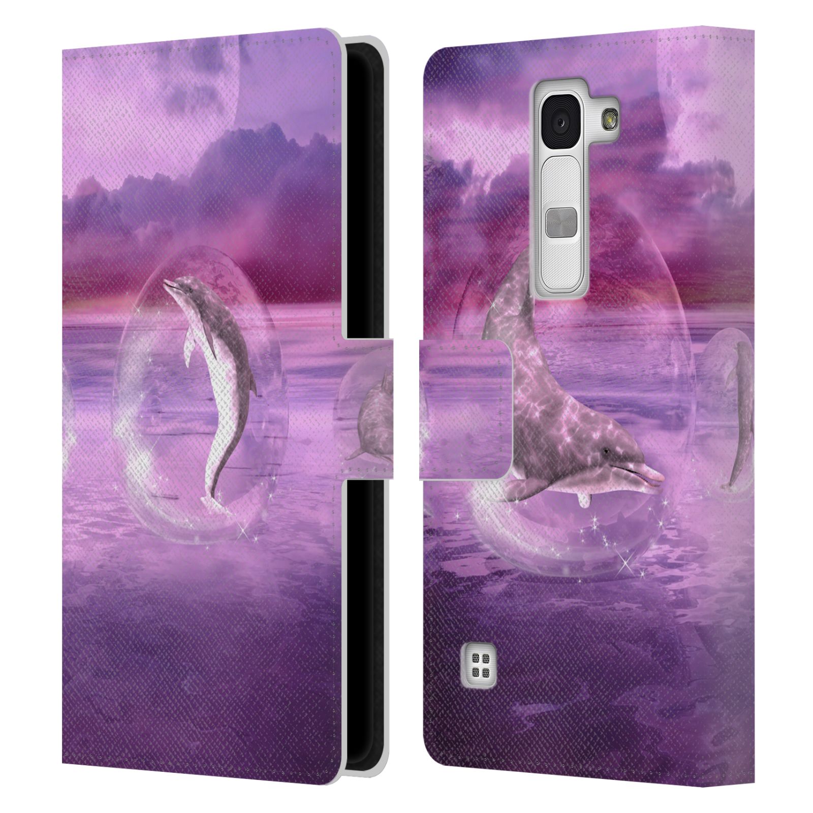 OFFICIAL SIMONE GATTERWE DOLPHINS LEATHER BOOK WALLET CASE COVER FOR LG PHONES 2 - Picture 9 of 21