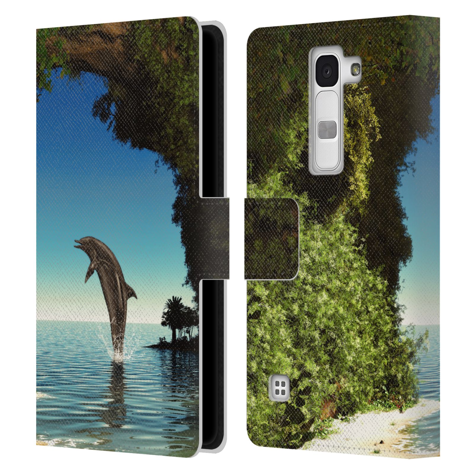 OFFICIAL SIMONE GATTERWE DOLPHINS LEATHER BOOK WALLET CASE COVER FOR LG PHONES 2 - Picture 12 of 21