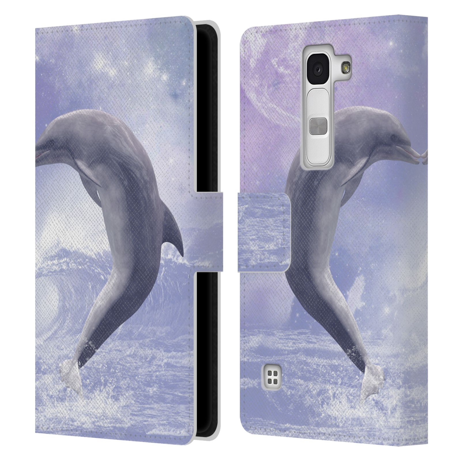 OFFICIAL SIMONE GATTERWE DOLPHINS LEATHER BOOK WALLET CASE COVER FOR LG PHONES 2 - Picture 13 of 21