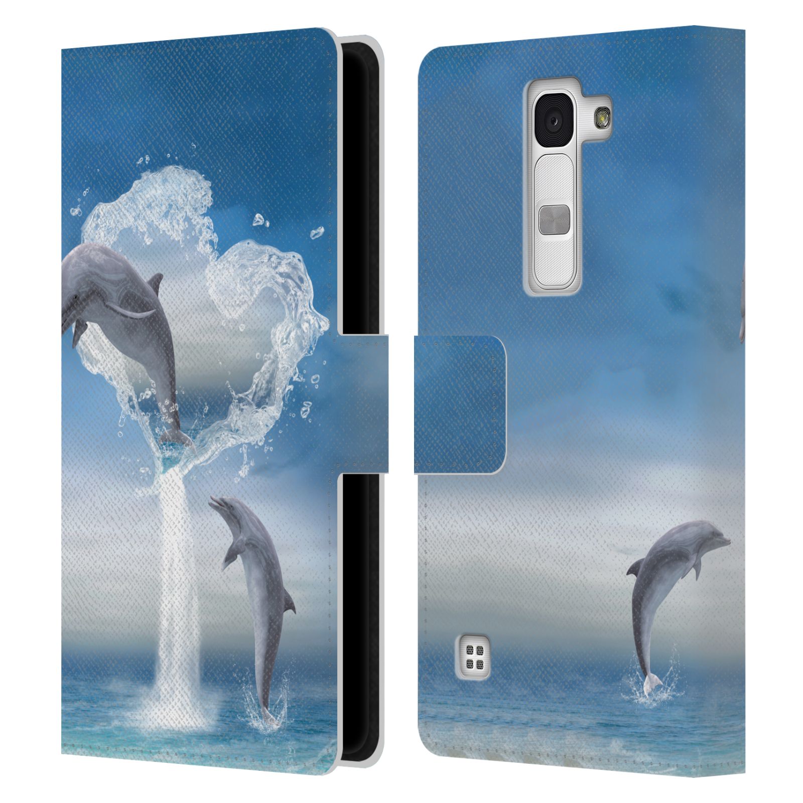 OFFICIAL SIMONE GATTERWE DOLPHINS LEATHER BOOK WALLET CASE COVER FOR LG PHONES 2 - Picture 14 of 21