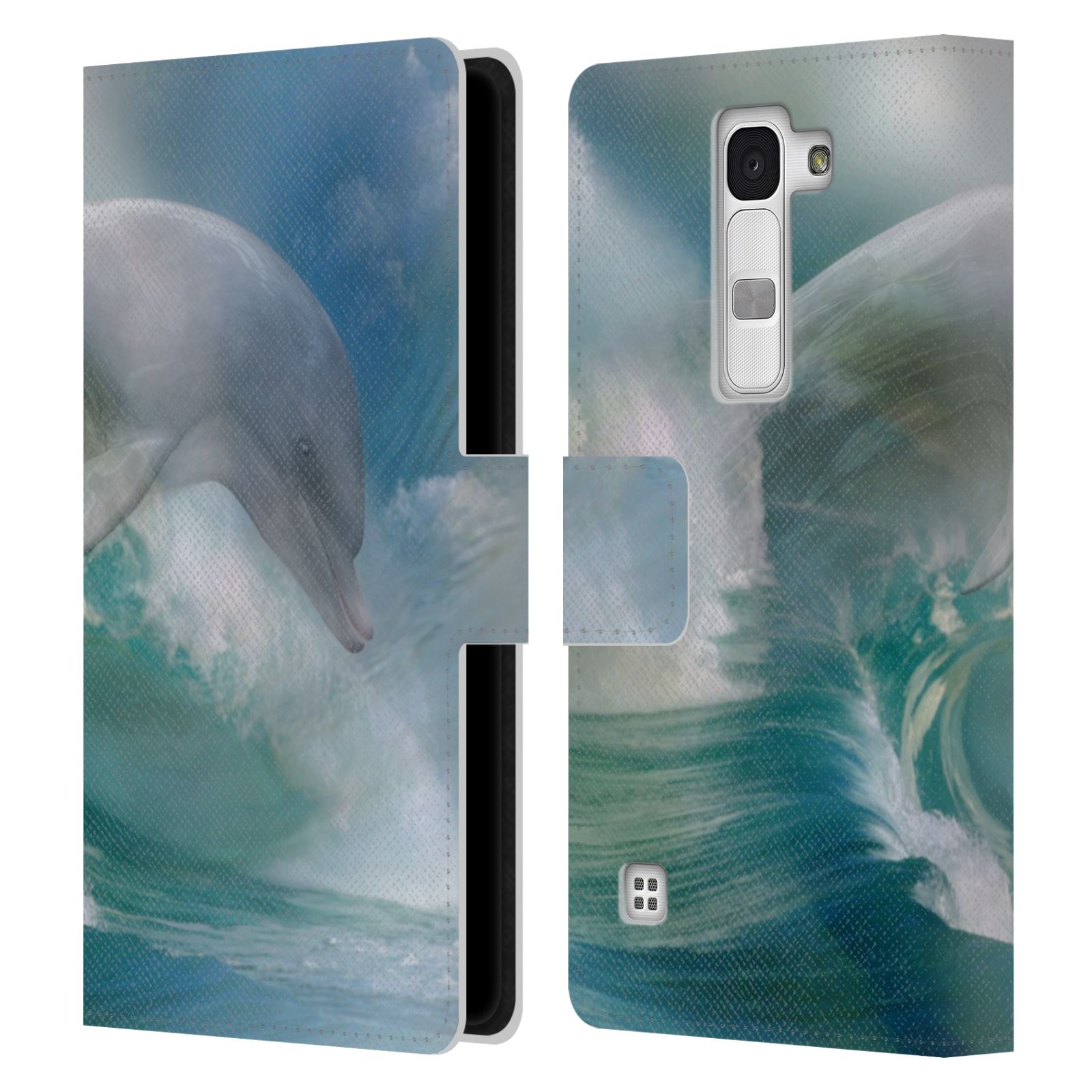 OFFICIAL SIMONE GATTERWE DOLPHINS LEATHER BOOK WALLET CASE COVER FOR LG PHONES 2 - Picture 16 of 21