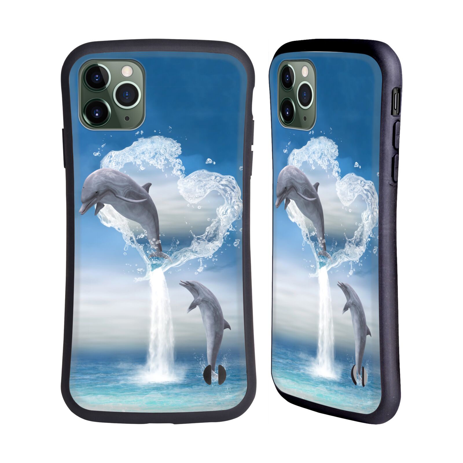 OFFICIAL SIMONE GATTERWE DOLPHINS HYBRID CASE FOR APPLE iPHONES PHONES