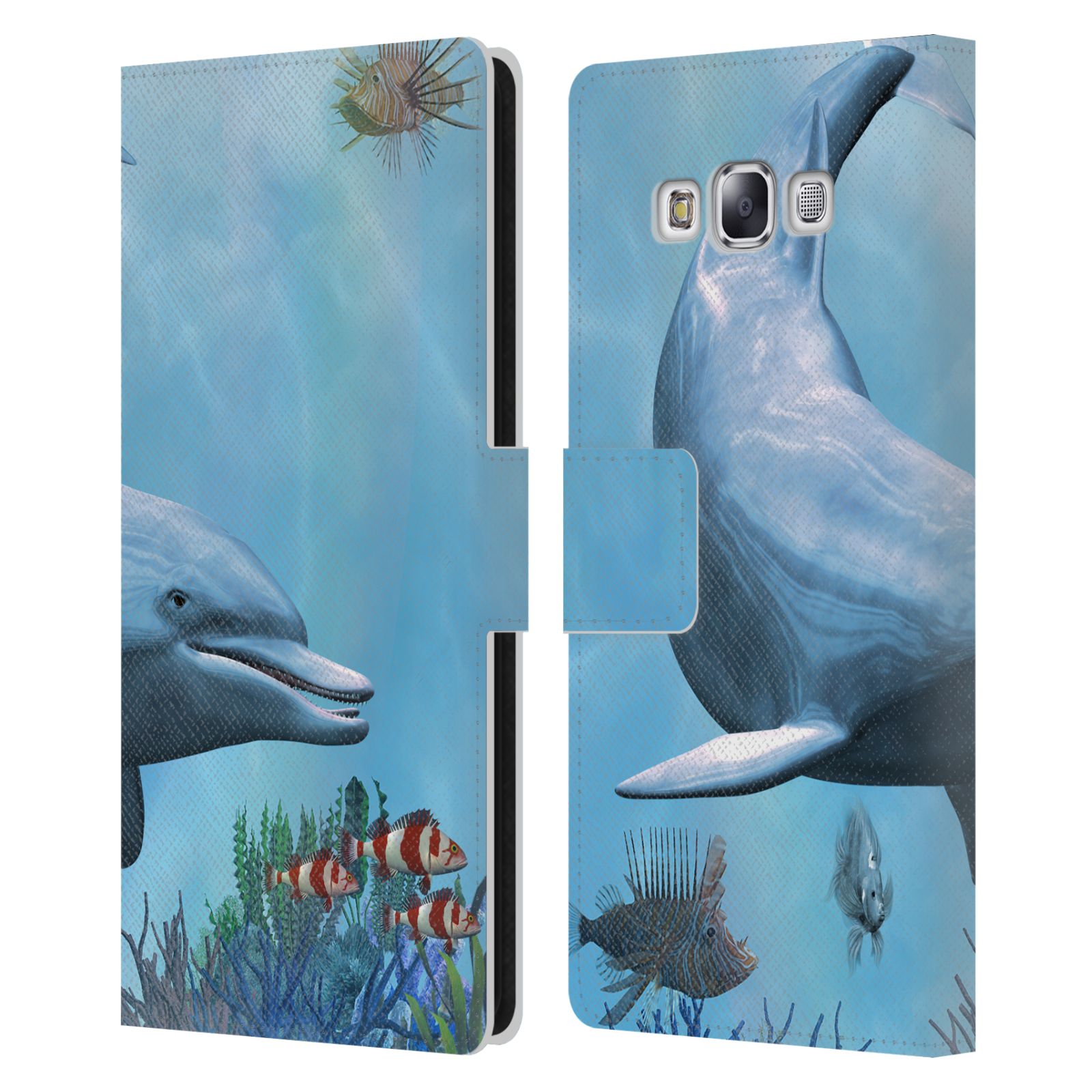 OFFICIAL SIMONE GATTERWE DOLPHINS LEATHER BOOK WALLET CASE FOR SAMSUNG PHONES 3 - Picture 7 of 7