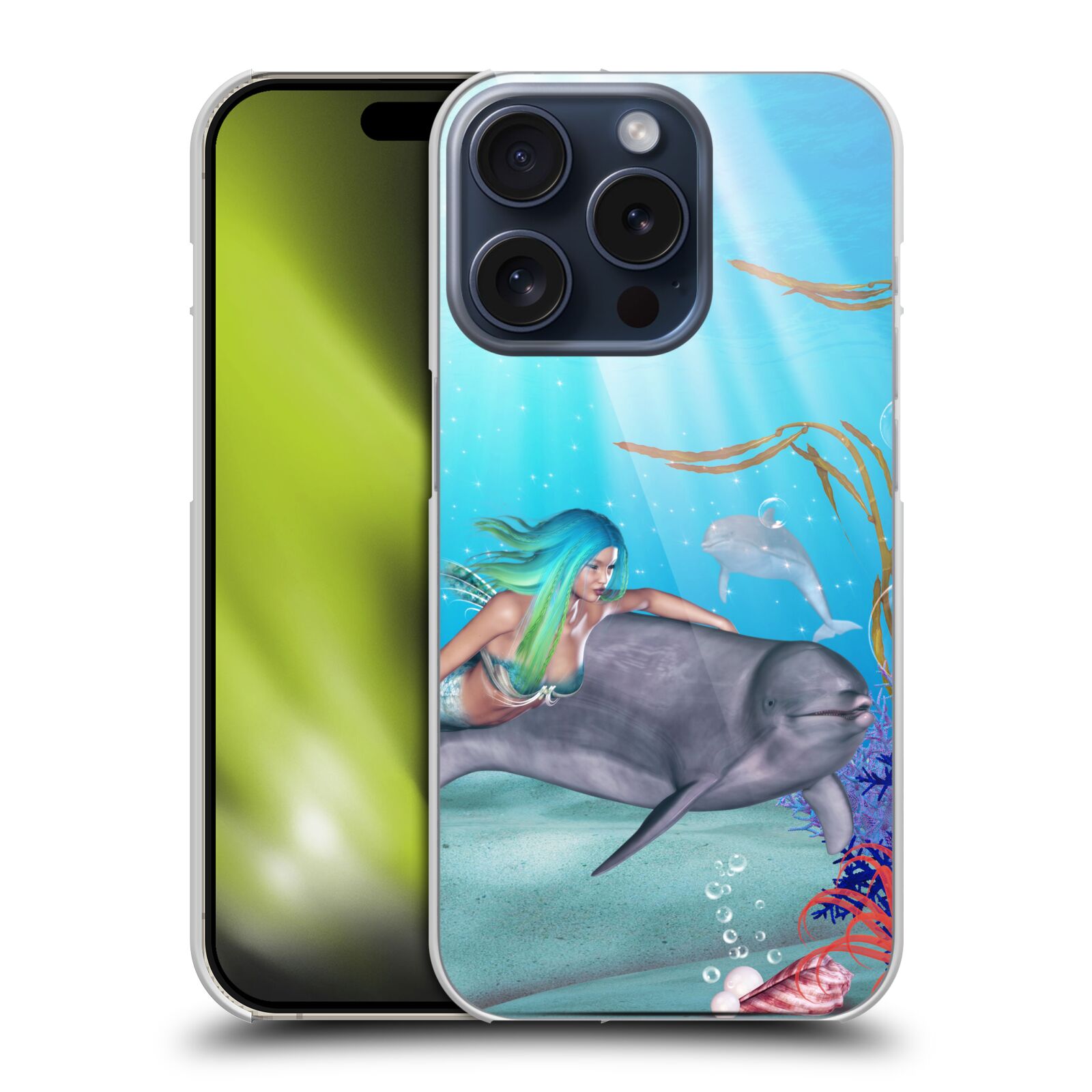 OFFICIAL SIMONE GATTERWE DOLPHINS HARD BACK CASE FOR APPLE iPHONE PHONES