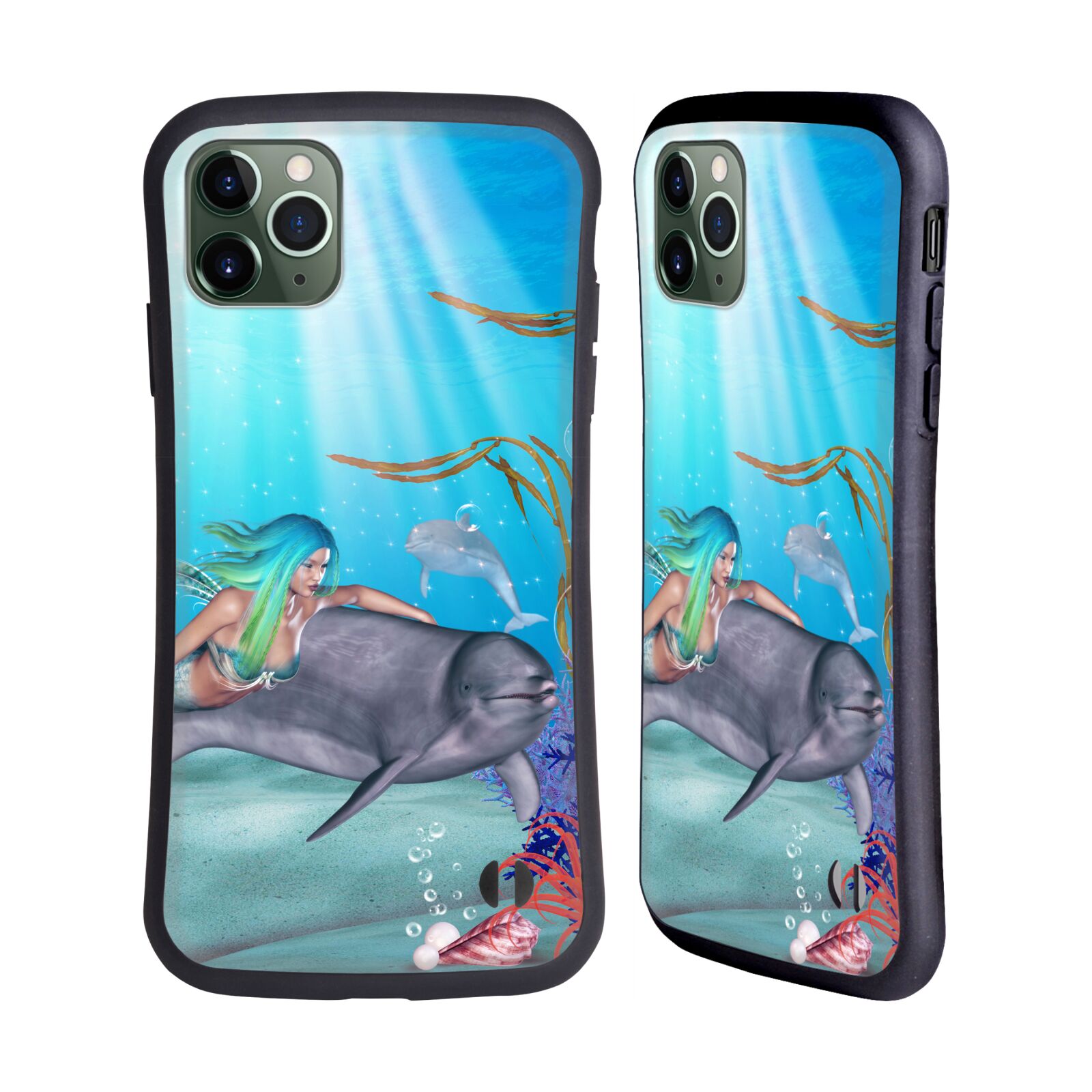 OFFICIAL SIMONE GATTERWE DOLPHINS HYBRID CASE FOR APPLE iPHONES PHONES