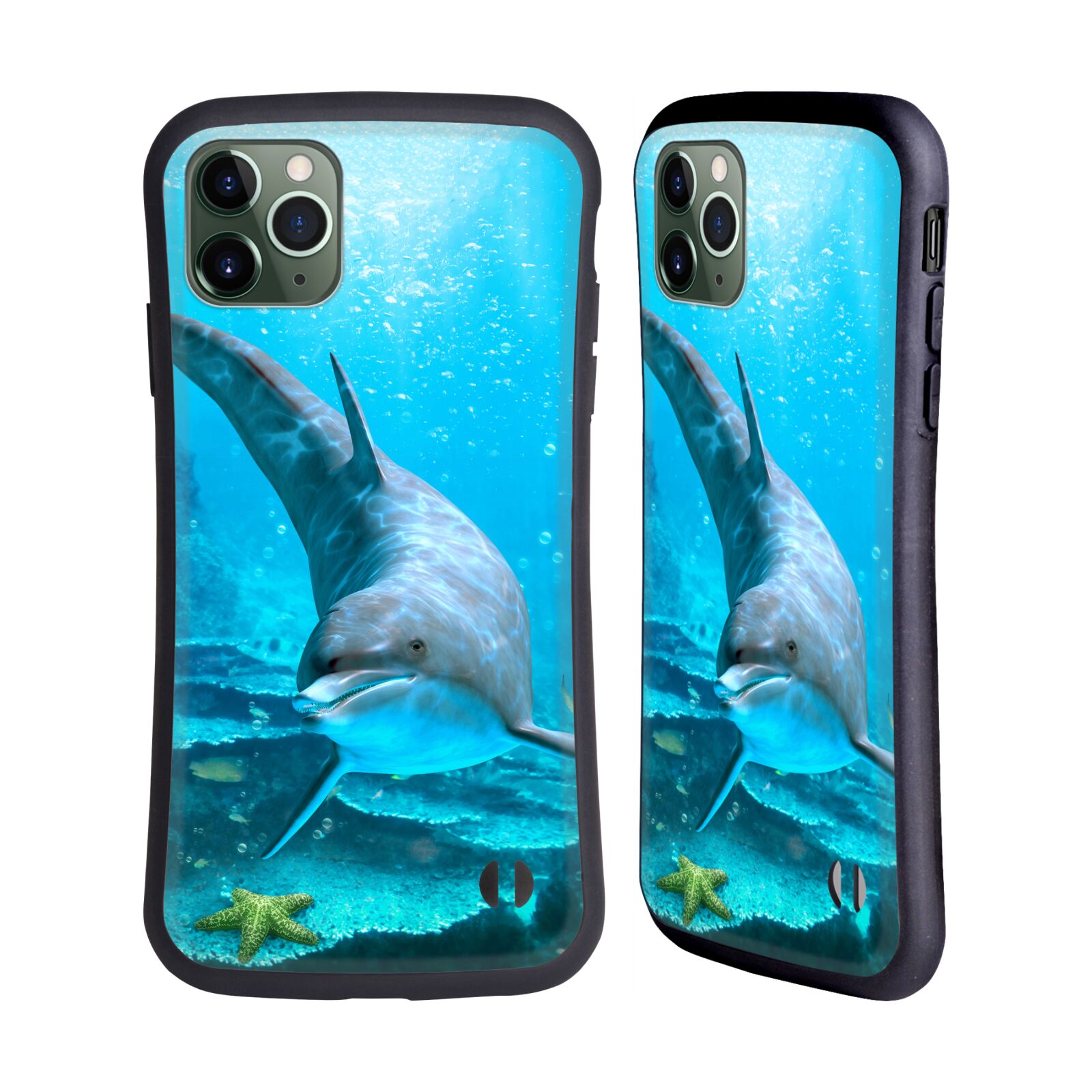 OFFICIAL SIMONE GATTERWE DOLPHINS HYBRID CASE FOR APPLE iPHONES PHONES