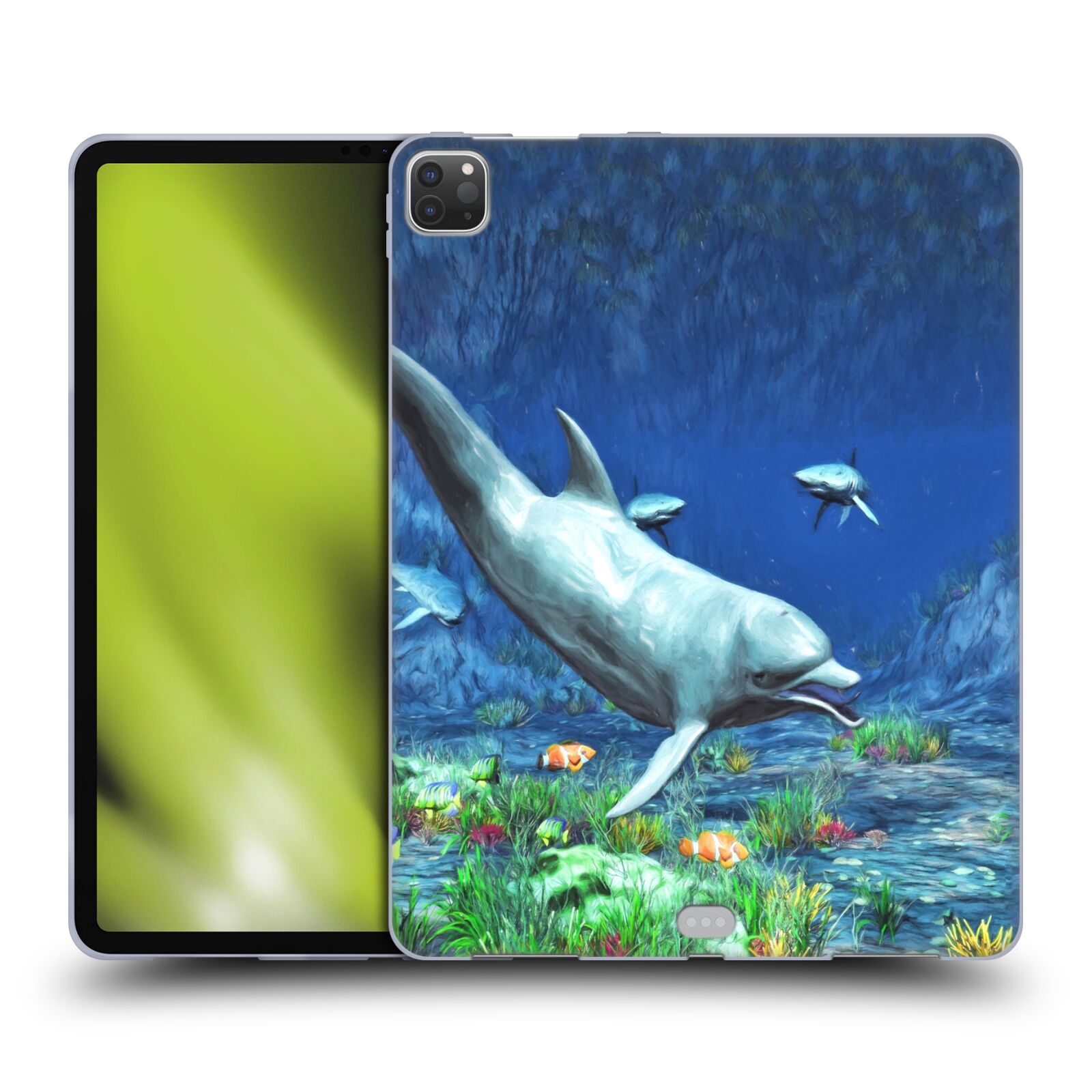 OFFICIAL SIMONE GATTERWE DOLPHINS SOFT GEL CASE FOR APPLE SAMSUNG KINDLE - Picture 22 of 22