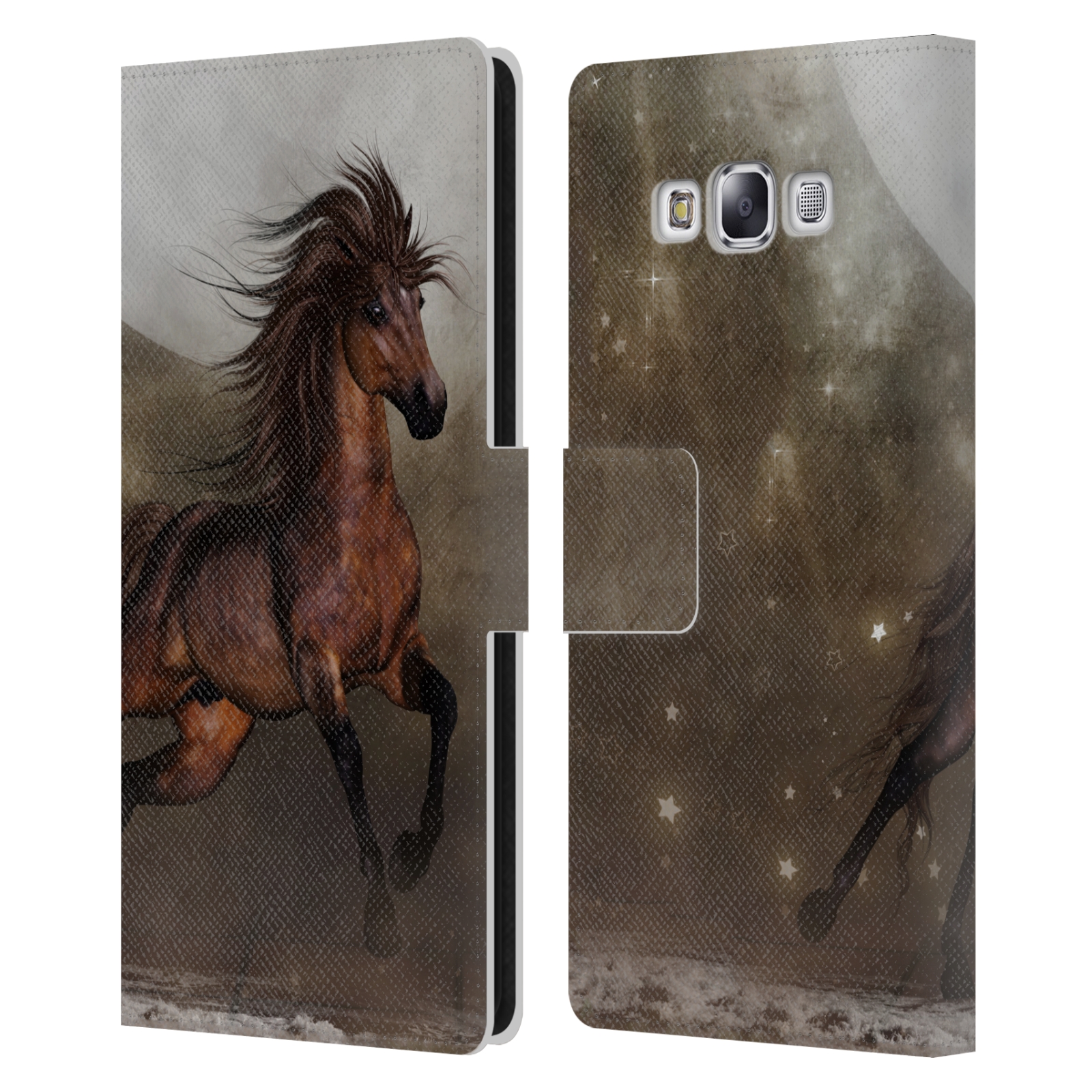 OFFICIAL SIMONE GATTERWE HORSES LEATHER BOOK WALLET CASE FOR SAMSUNG PHONES 3 - Picture 7 of 7