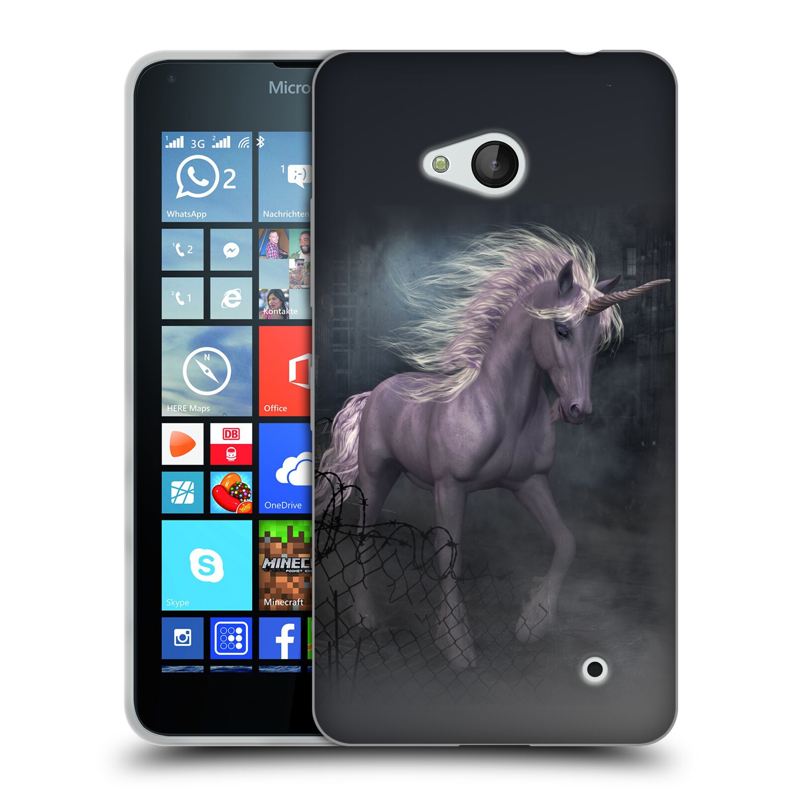 FUNDA OFICIAL SIMONE GATTERWE PEGASUS AND UNICORNIOS GEL SUAVE PARA TELÉFONOS MICROSOFT - Imagen 7 de 19