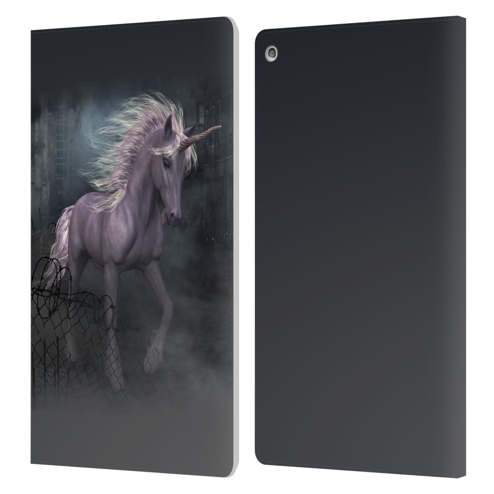 OFFICIAL SIMONE GATTERWE PEGASUS AND UNICORNS LEATHER BOOK CASE FOR AMAZON FIRE - Picture 7 of 19