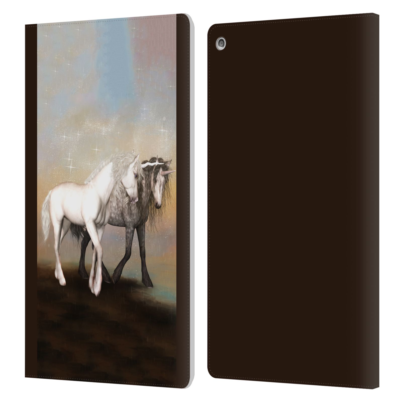 OFFICIAL SIMONE GATTERWE PEGASUS AND UNICORNS LEATHER BOOK CASE FOR AMAZON FIRE - Picture 12 of 19
