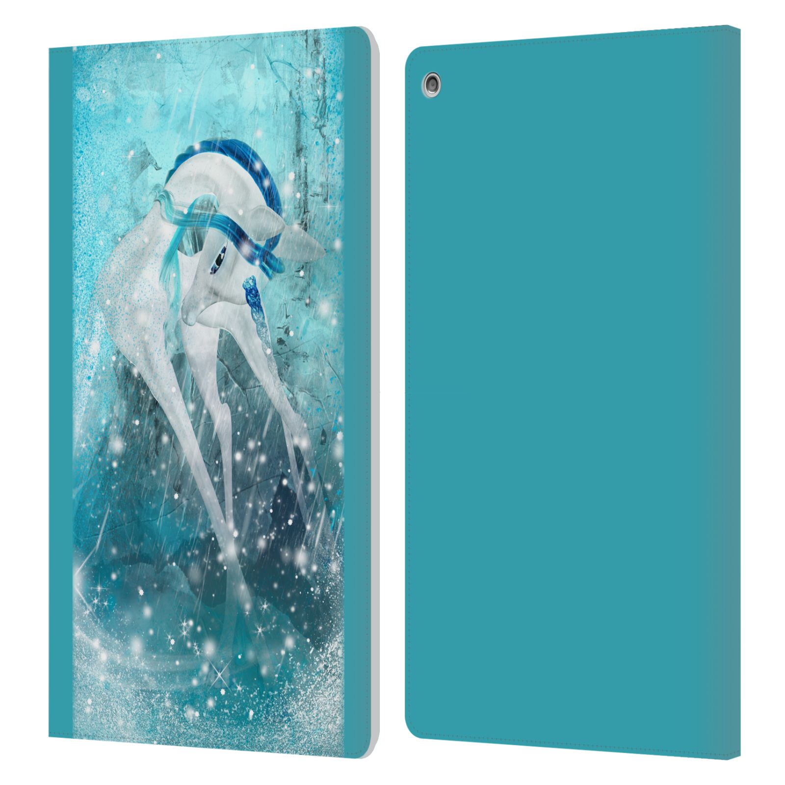 OFFICIAL SIMONE GATTERWE PEGASUS AND UNICORNS LEATHER BOOK CASE FOR AMAZON FIRE - Picture 18 of 19