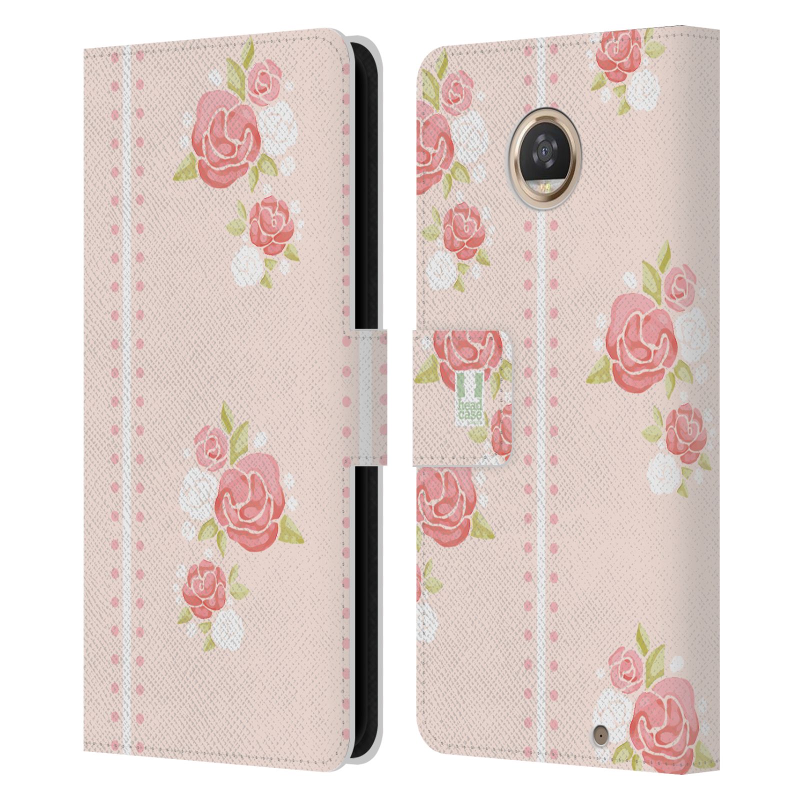 HEAD CASE DESIGNS FRENCH COUNTRY PATTERNS LEATHER BOOK CASE FOR MOTOROLA PHONES - Picture 14 of 16