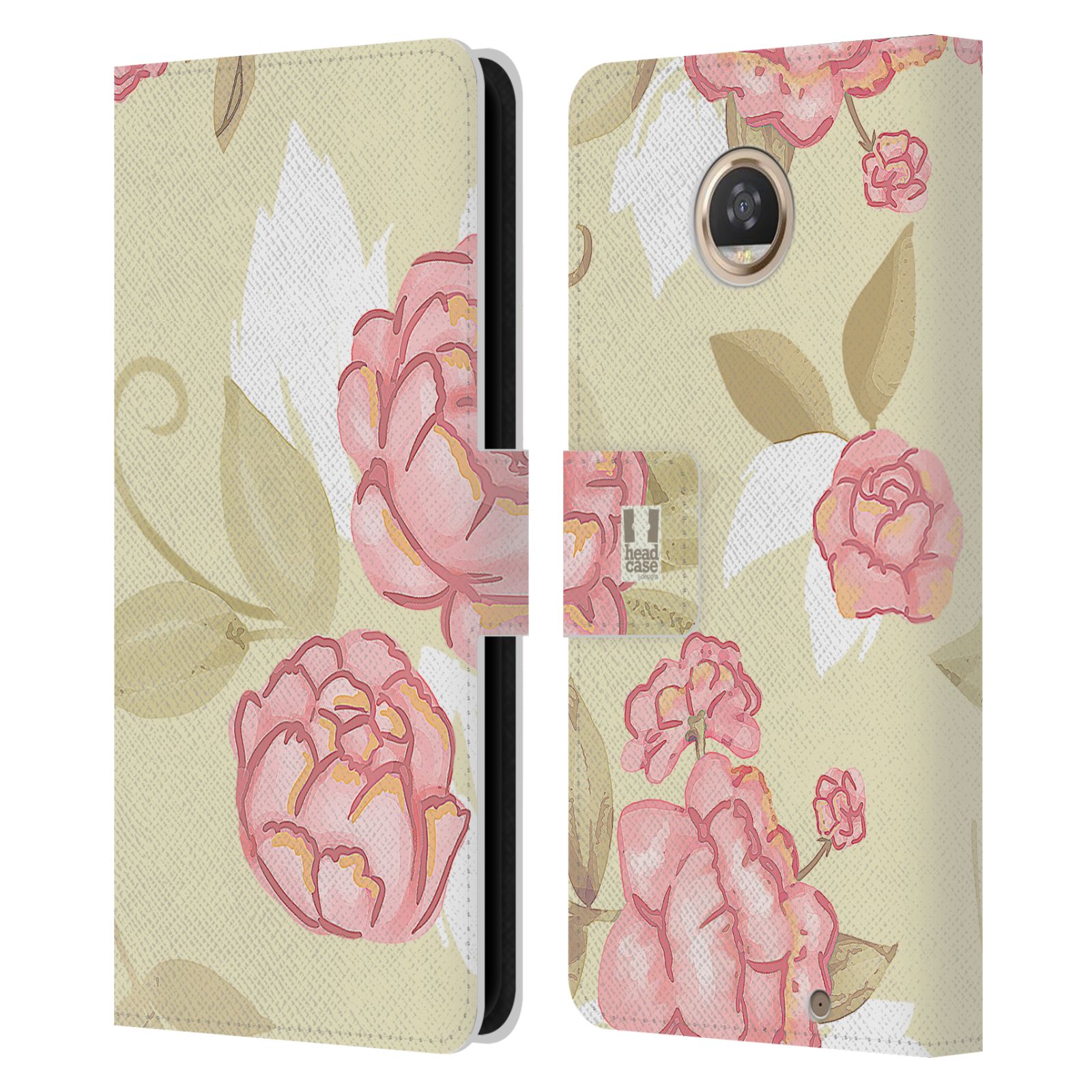 HEAD CASE DESIGNS FRENCH COUNTRY PATTERNS LEATHER BOOK CASE FOR MOTOROLA PHONES - Picture 15 of 16