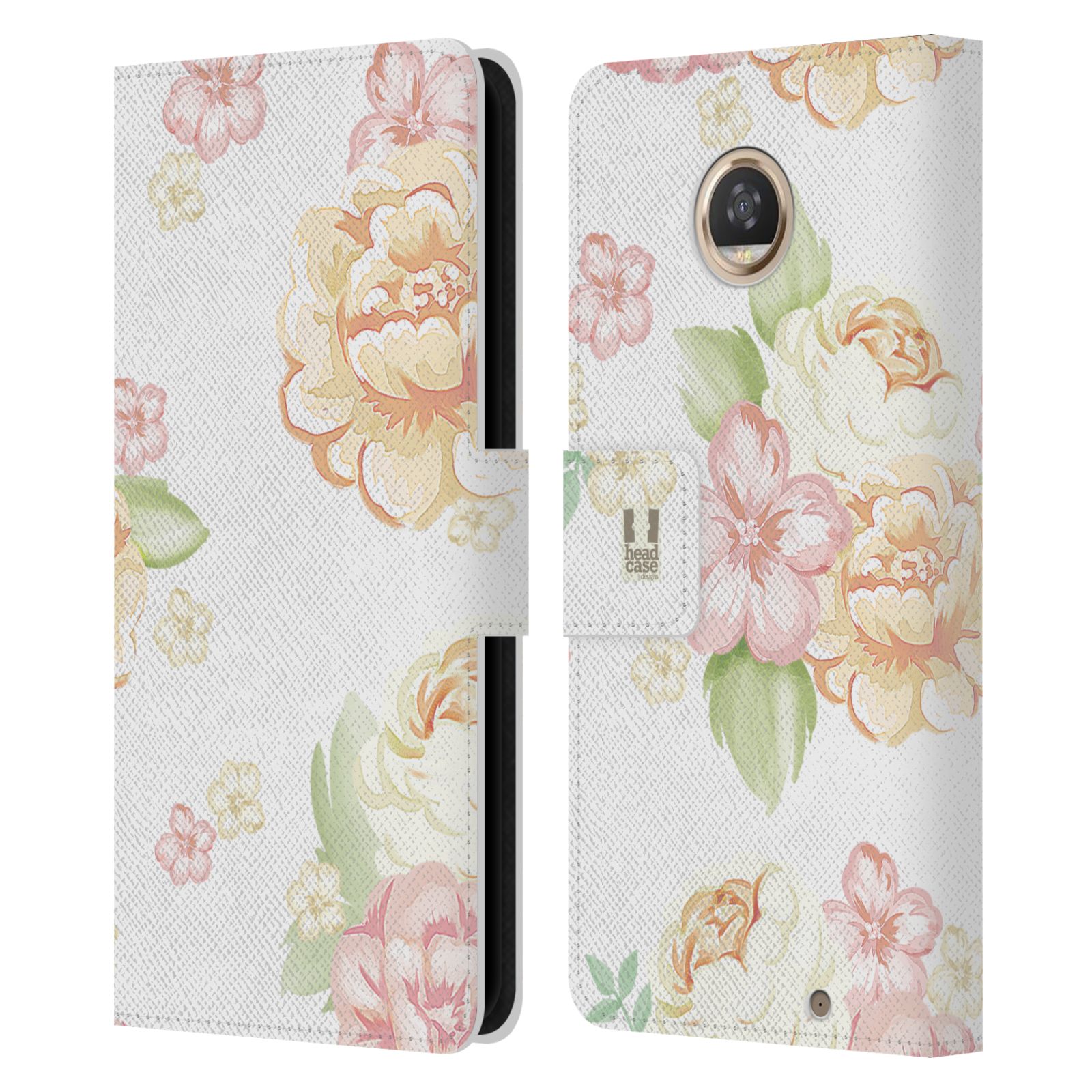 HEAD CASE DESIGNS FRENCH COUNTRY PATTERNS LEATHER BOOK CASE FOR MOTOROLA PHONES - Picture 16 of 16