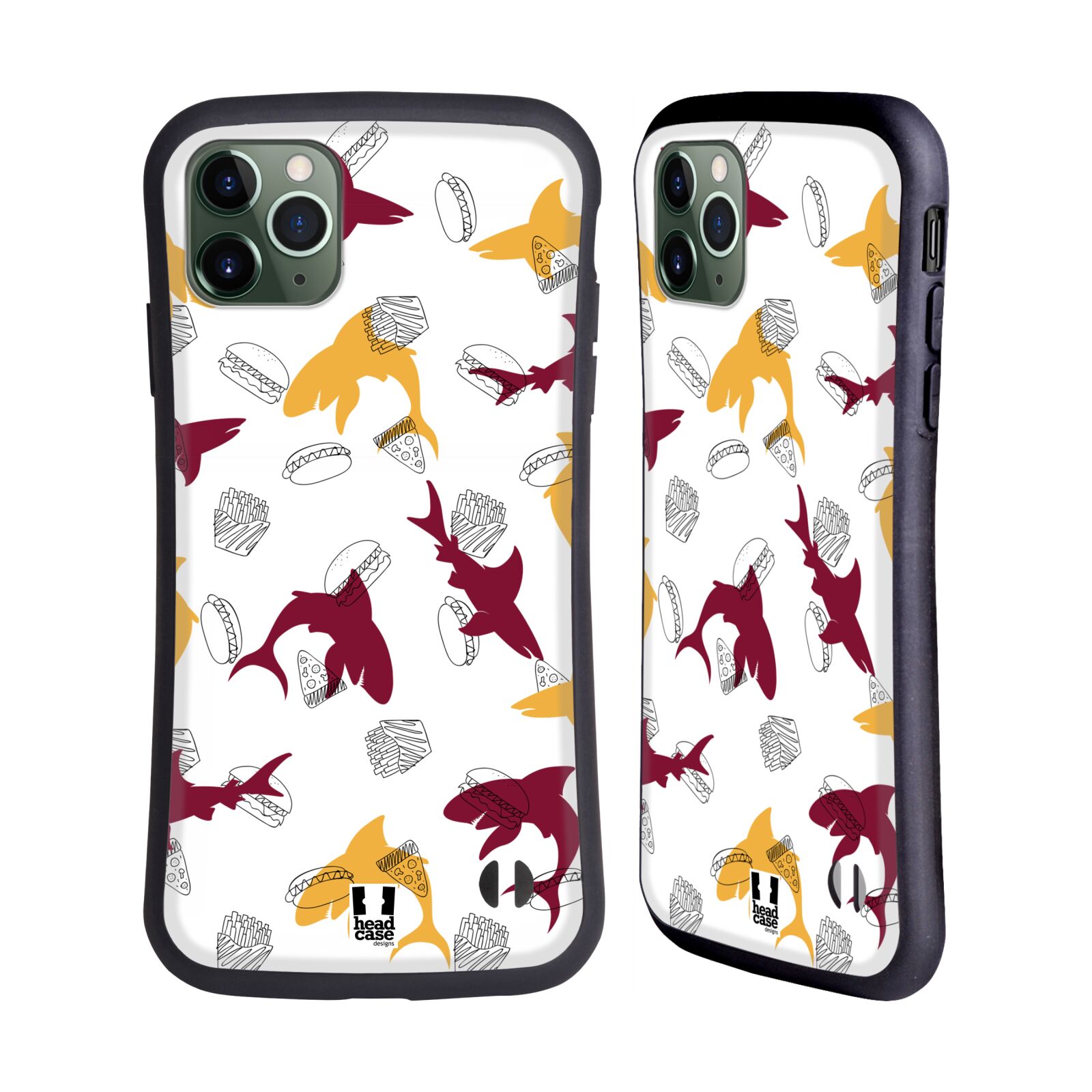 HEAD CASE DESIGNS SHARK PRINTS HYBRID CASE FOR APPLE iPHONES PHONES - Foto 10 di 14