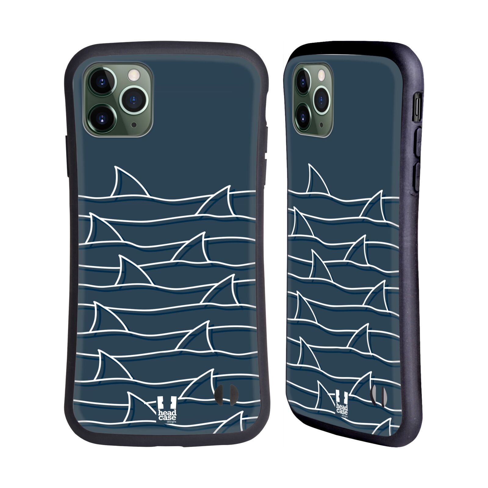 HEAD CASE DESIGNS SHARK PRINTS HYBRID CASE FOR APPLE iPHONES PHONES - Foto 11 di 14