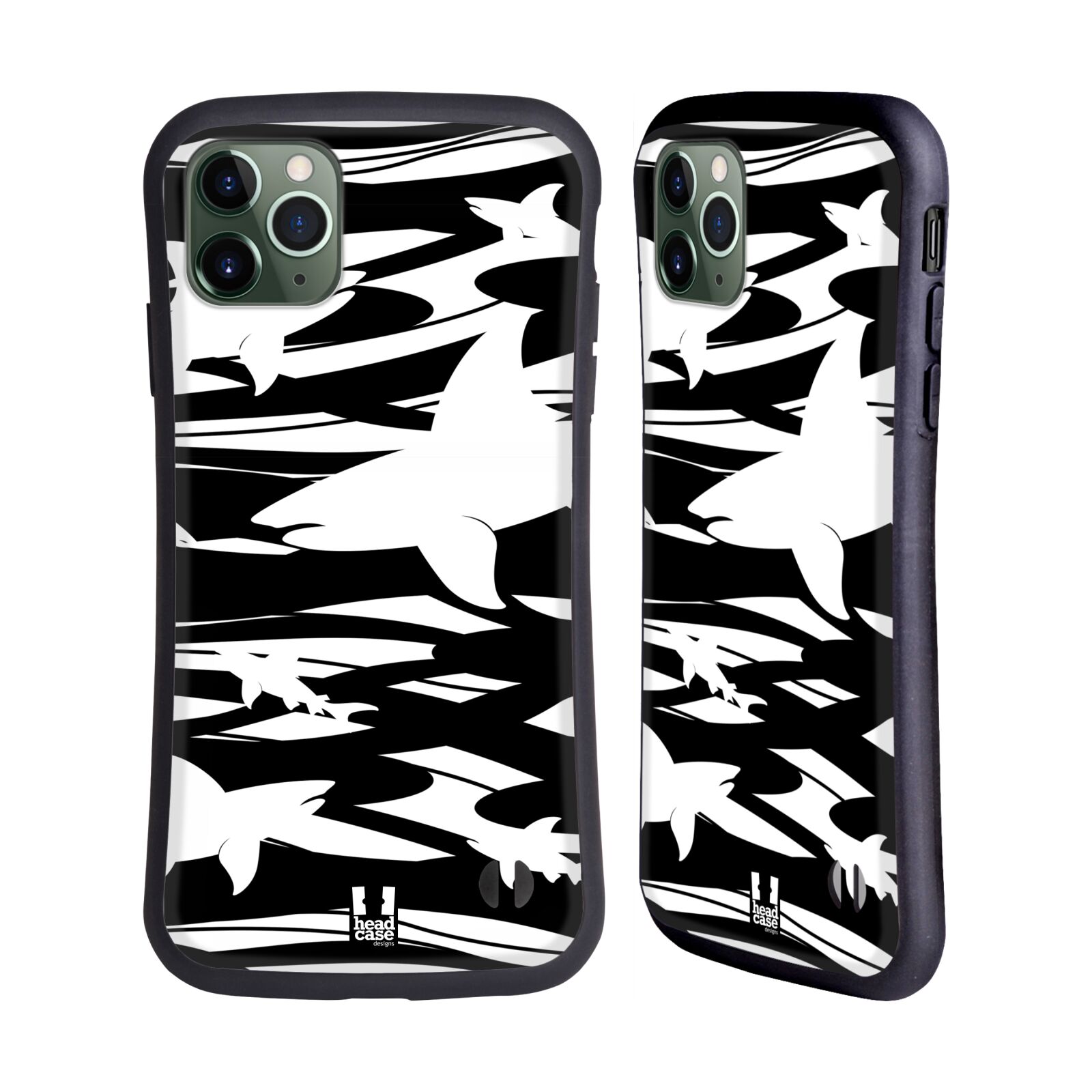 HEAD CASE DESIGNS SHARK PRINTS HYBRID CASE FOR APPLE iPHONES PHONES - Foto 12 di 14