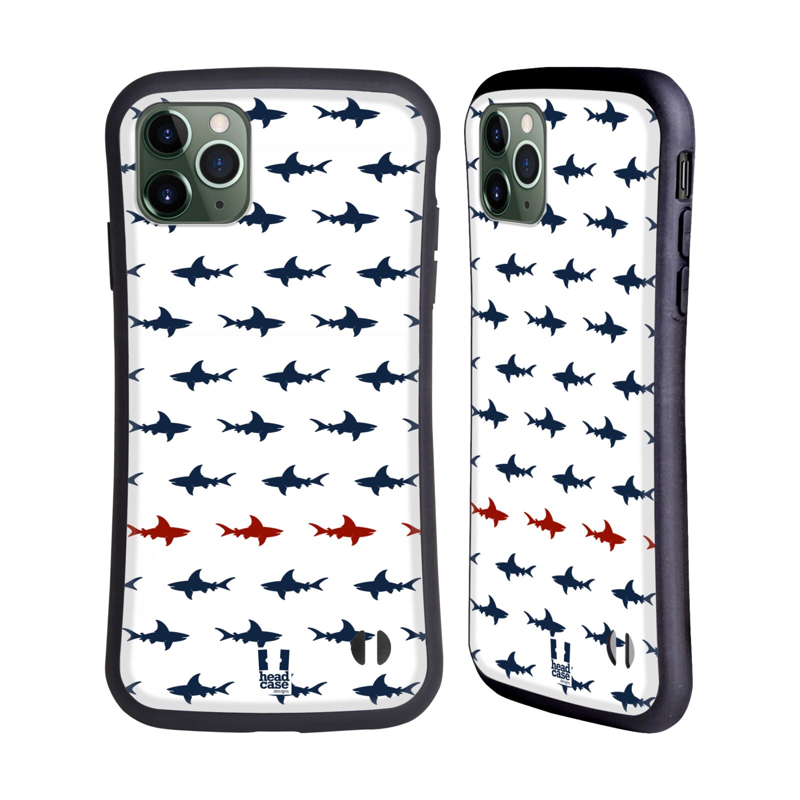 HEAD CASE DESIGNS SHARK PRINTS HYBRID CASE FOR APPLE iPHONES PHONES - Foto 13 di 14