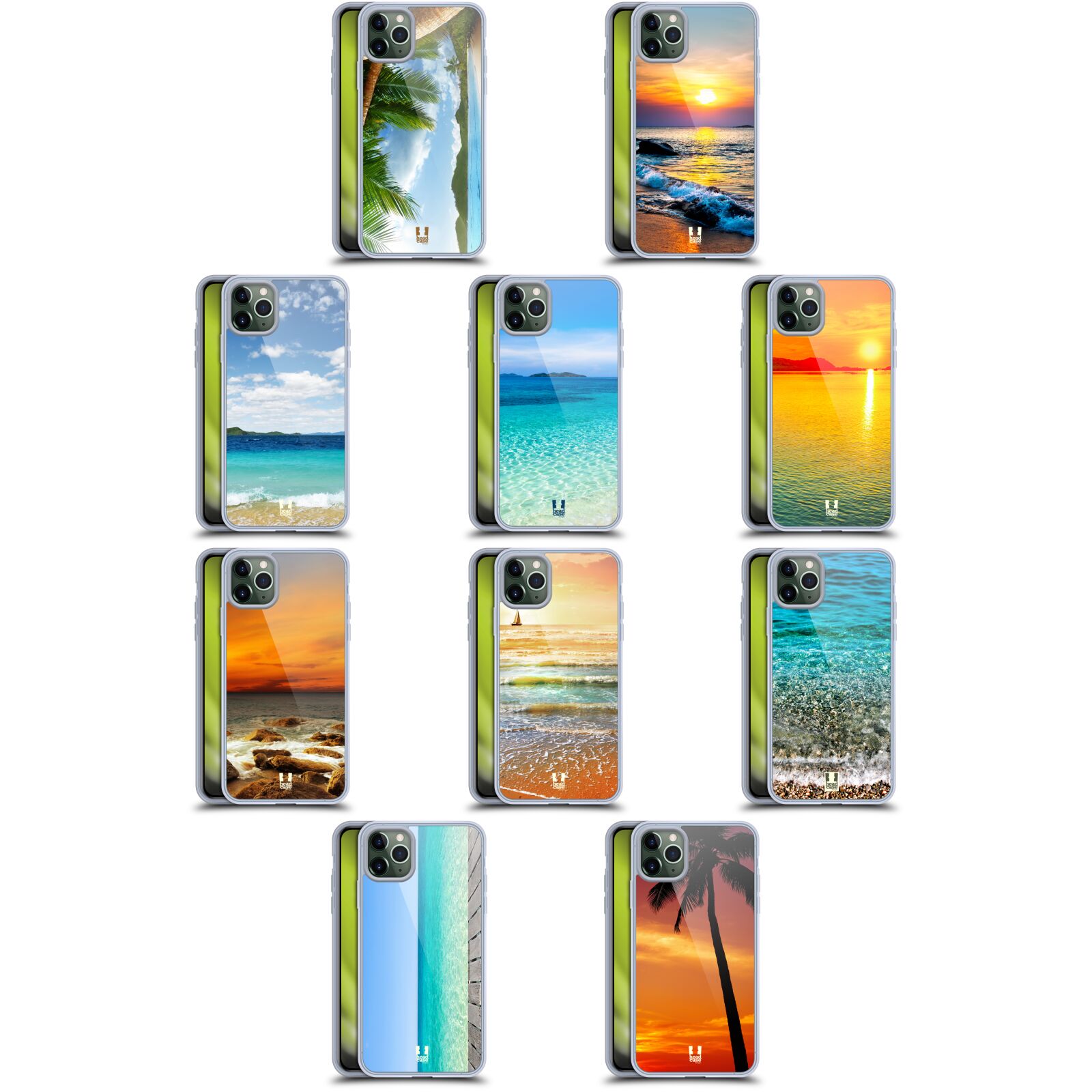 HEAD CASE DESIGNS BEAUTIFUL BEACHES GEL CASE & WALLPAPER FOR APPLE ...