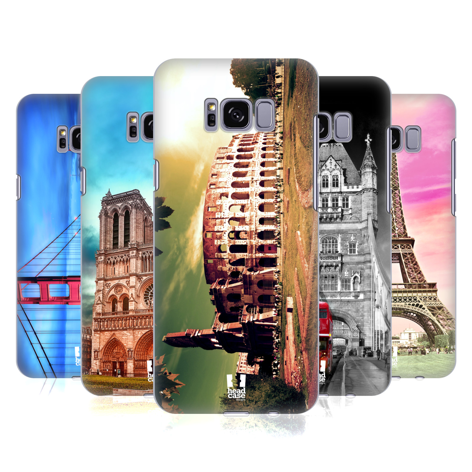 HEAD CASE DESIGNS BEST OF PLACES SET 3 HARD BACK CASE FOR SAMSUNG GALAXY S8