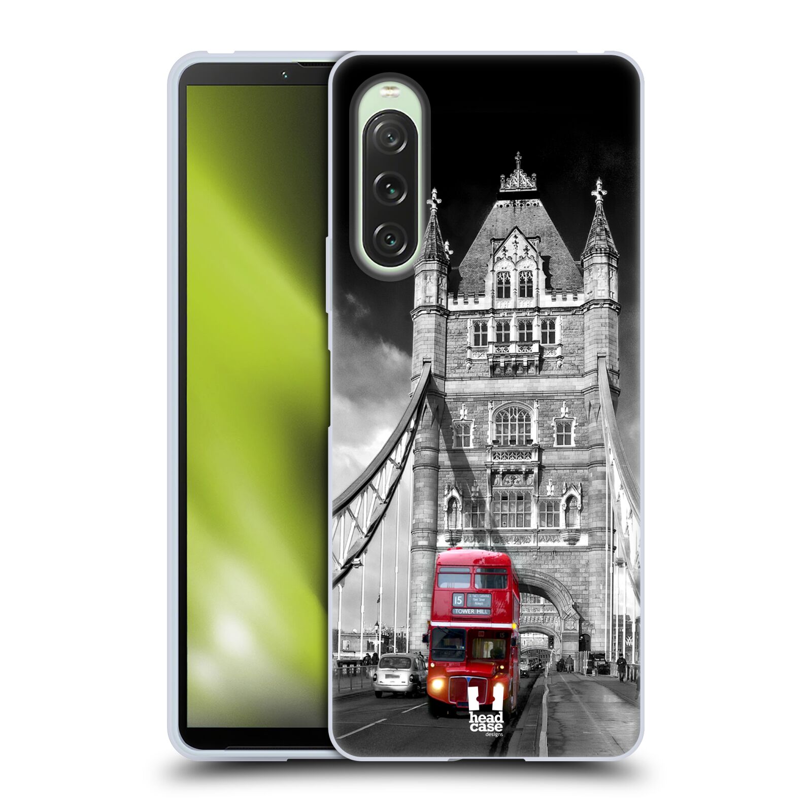 Silikonové pouzdro - Sony Xperia 10 V - Head Case - MOST V LONDÝNĚ (Silikonový kryt, obal, pouzdro na mobilní telefon Sony Xperia 10 V s motivem MOST V LONDÝNĚ)