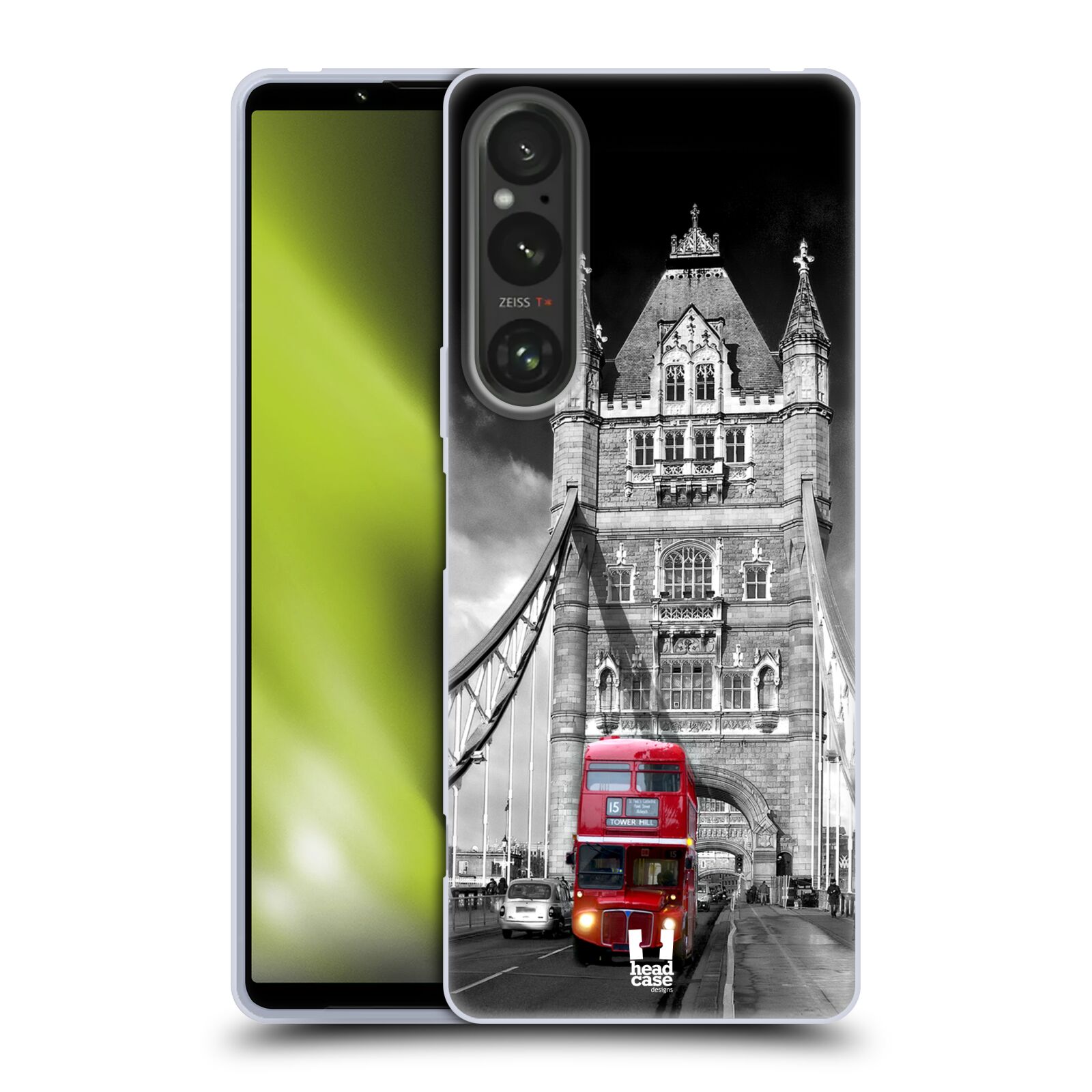 Silikonové pouzdro - Sony Xperia 1 V - Head Case - MOST V LONDÝNĚ (Silikonový kryt, obal, pouzdro na mobilní telefon Sony Xperia 1 V s motivem MOST V LONDÝNĚ)