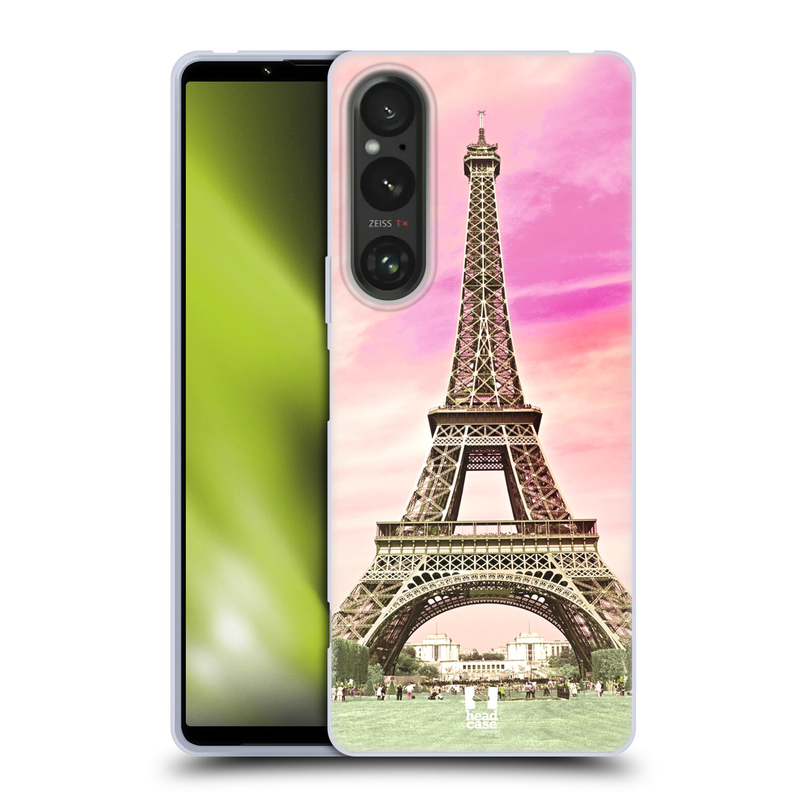 Silikonové pouzdro na mobil Sony Xperia 1 V - Head Case - RŮŽOVÁ AIFELOVKA (Silikonový kryt, obal, pouzdro na mobilní telefon Sony Xperia 1 V s motivem RŮŽOVÁ AIFELOVKA)