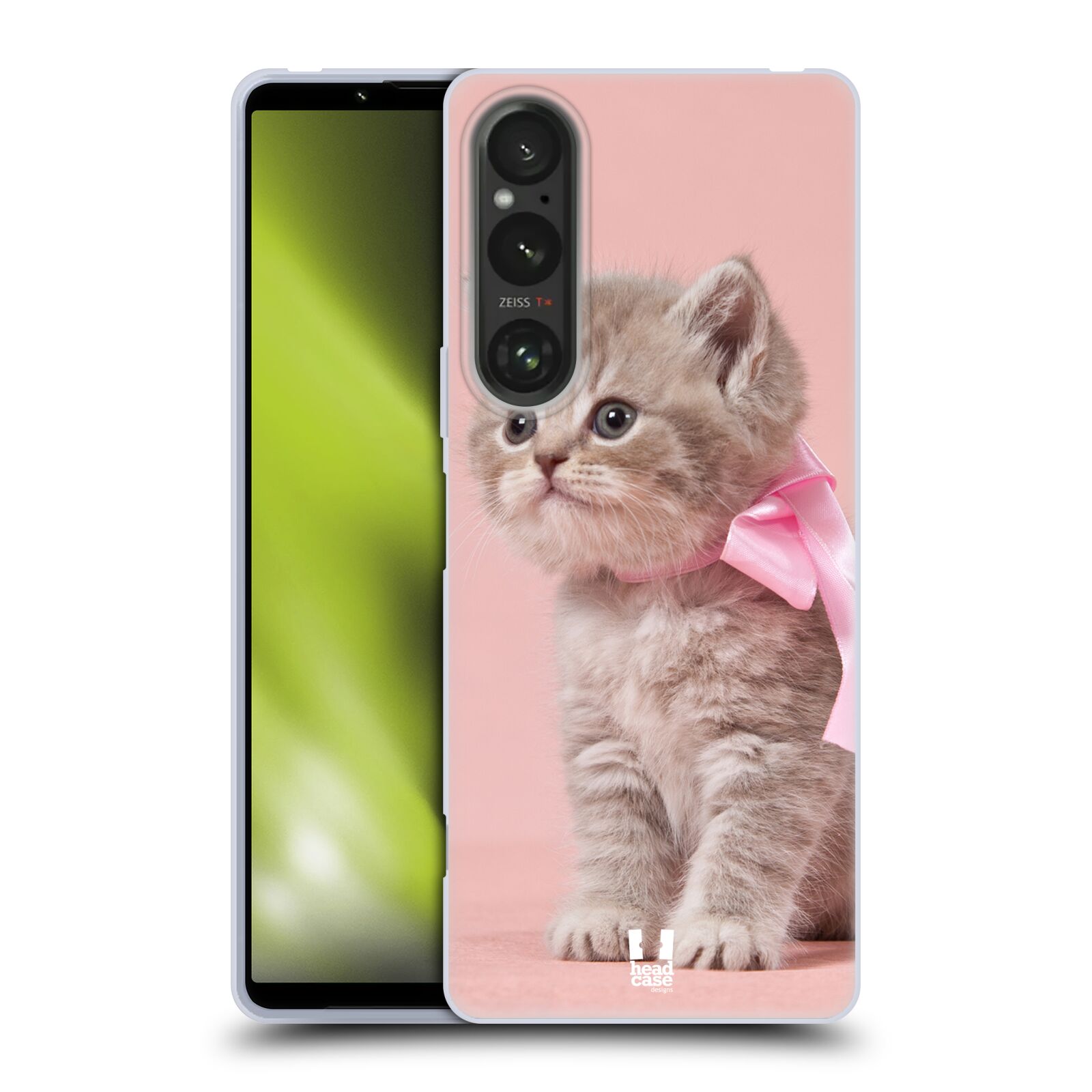 Silikonové pouzdro - Sony Xperia 1 V - Head Case - KOTĚ S MAŠLÍ (Silikonový kryt, obal, pouzdro na mobilní telefon Sony Xperia 1 V s motivem KOTĚ S MAŠLÍ)