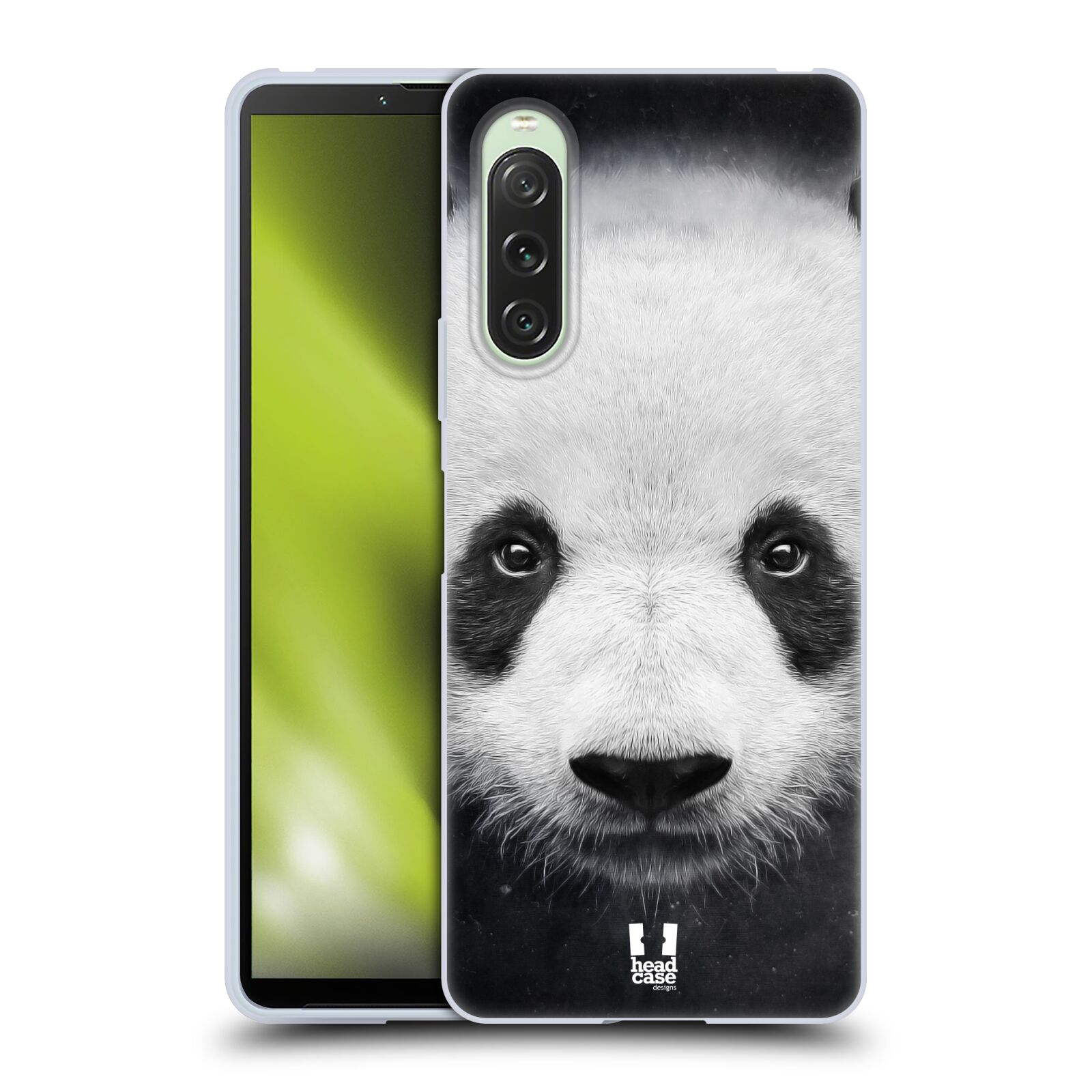 Silikonové pouzdro - Sony Xperia 10 V - Head Case - TVÁŘ PANDA (Silikonový kryt, obal, pouzdro na mobilní telefon Sony Xperia 10 V s motivem TVÁŘ PANDA)