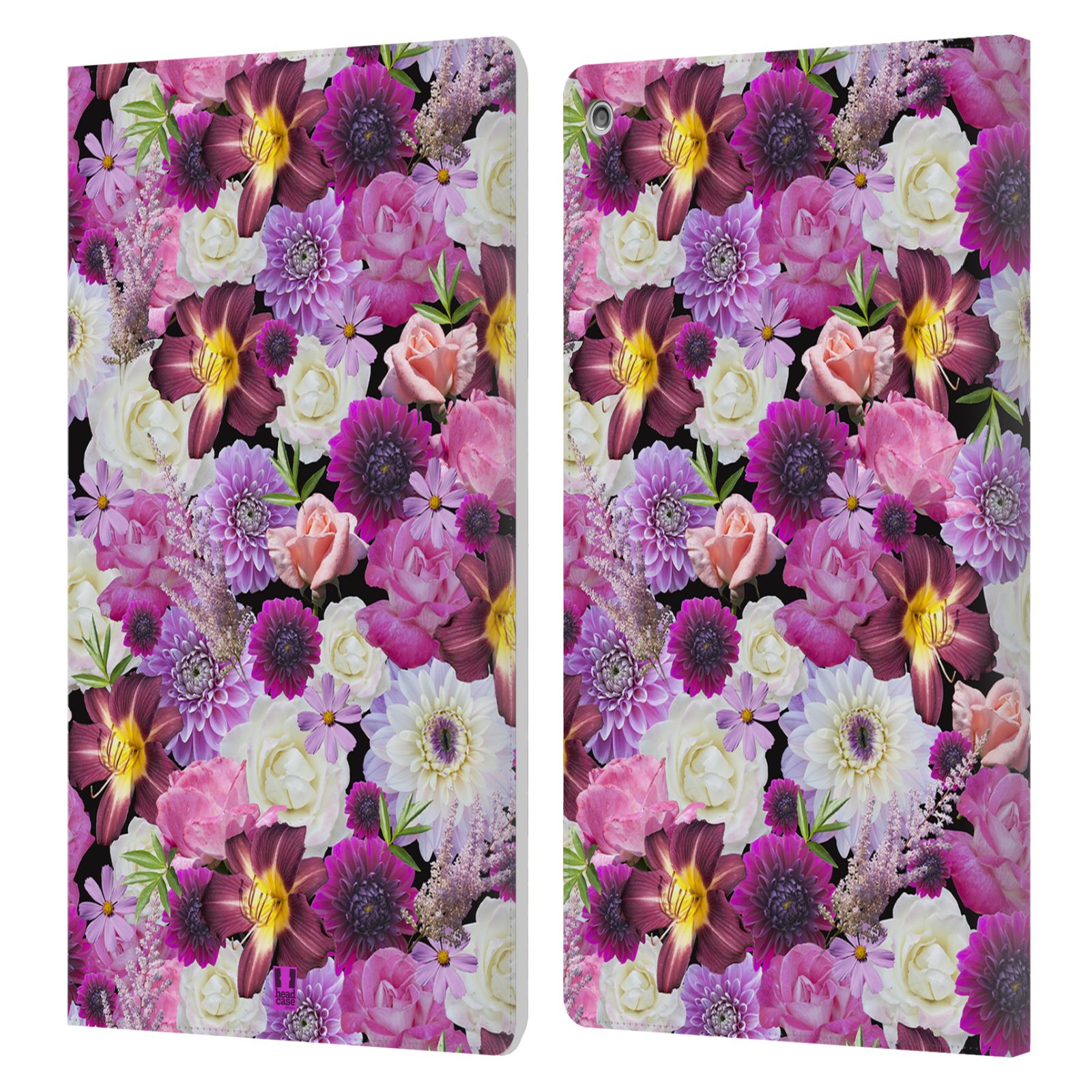 FUNDA BILLETERA HEAD CASE DESIGNS CON DIBUJO DE FLORES PARA AMAZON FIRE - Imagen 10 de 11