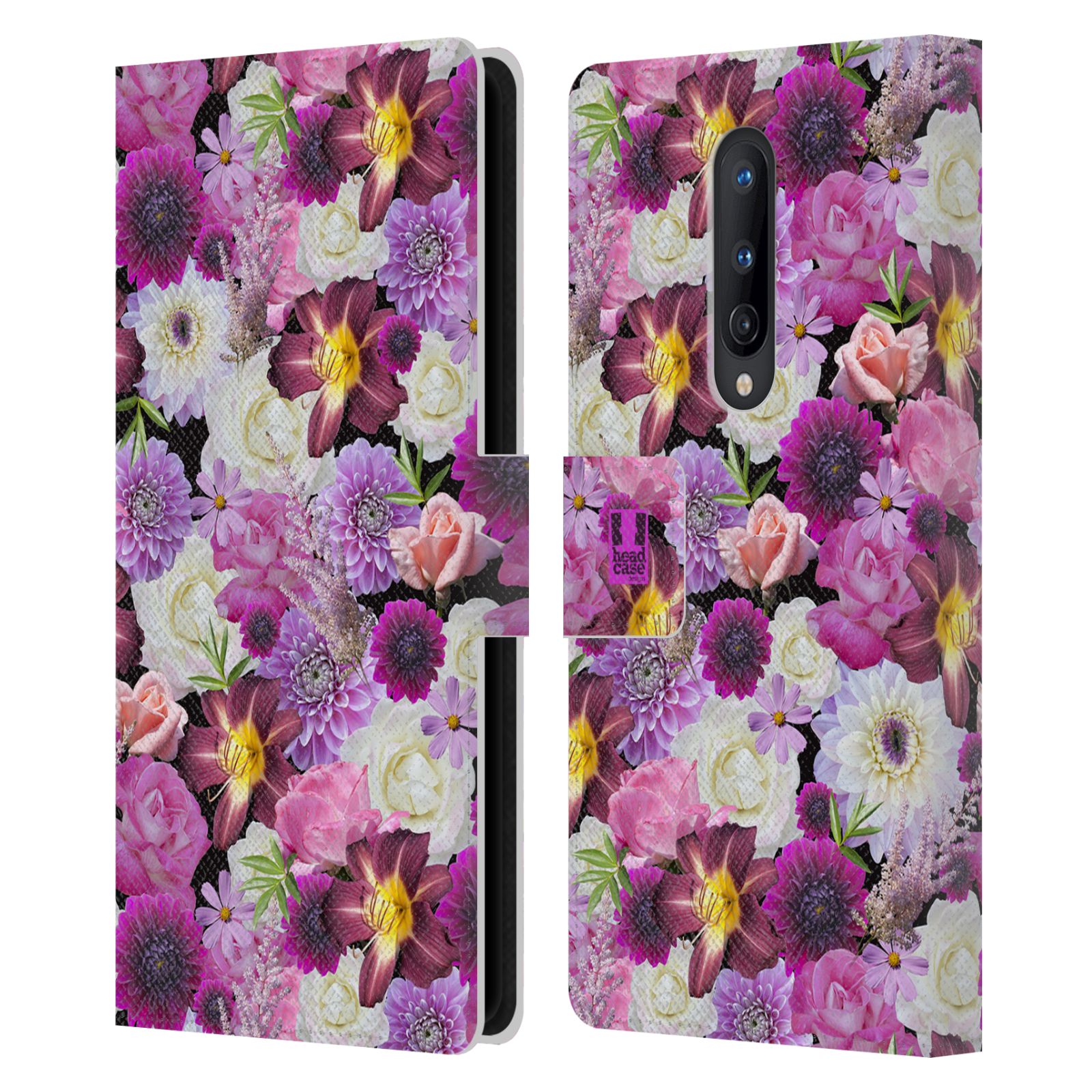 HEAD CASE DESIGNS FLOWERS LEATHER BOOK WALLET CASE COVER FOR ONEPLUS PHONES - Picture 10 of 11