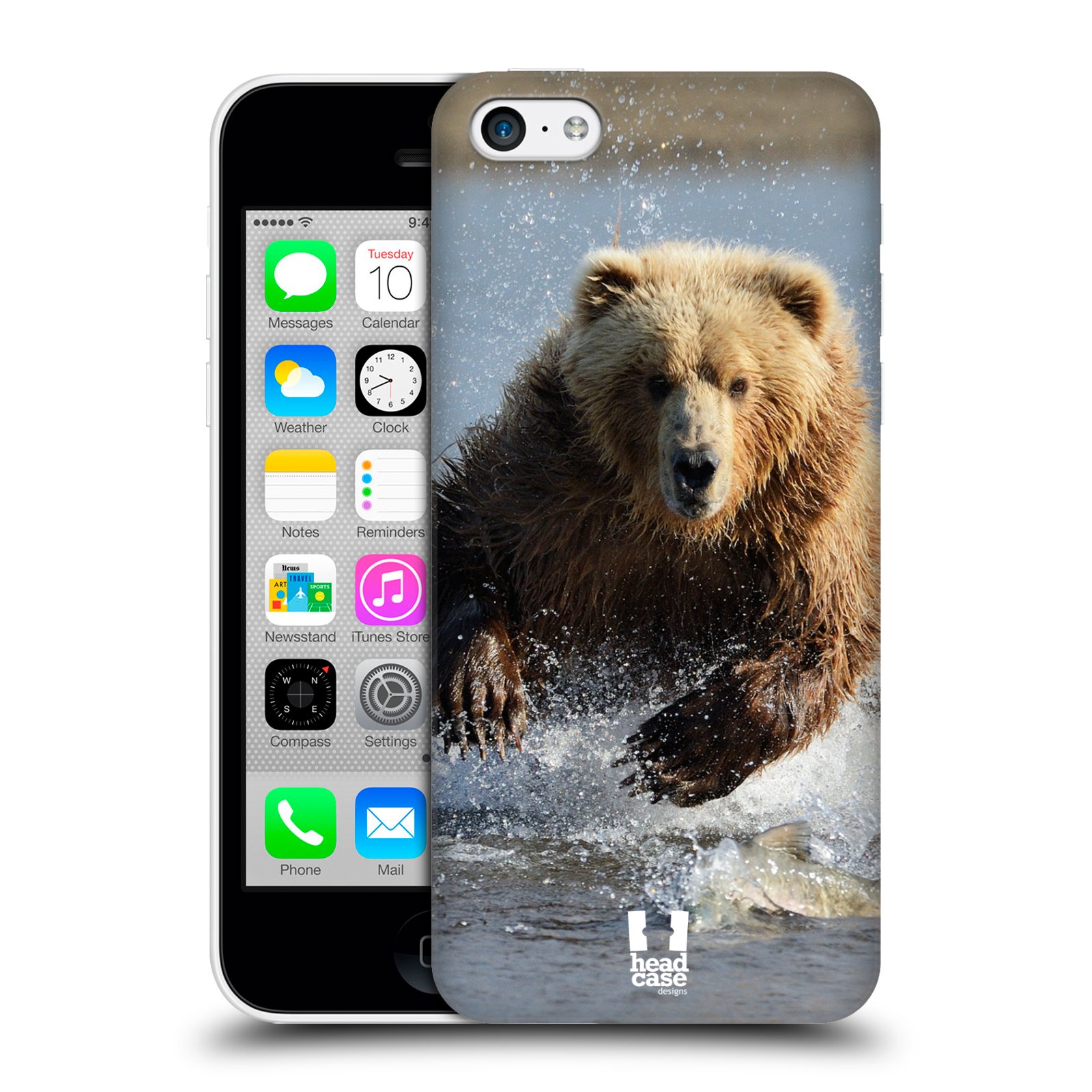 HEAD CASE WILDLIFE PROTECTIVE SNAP-ON HARD BACK CASE COVER FOR APPLE ...