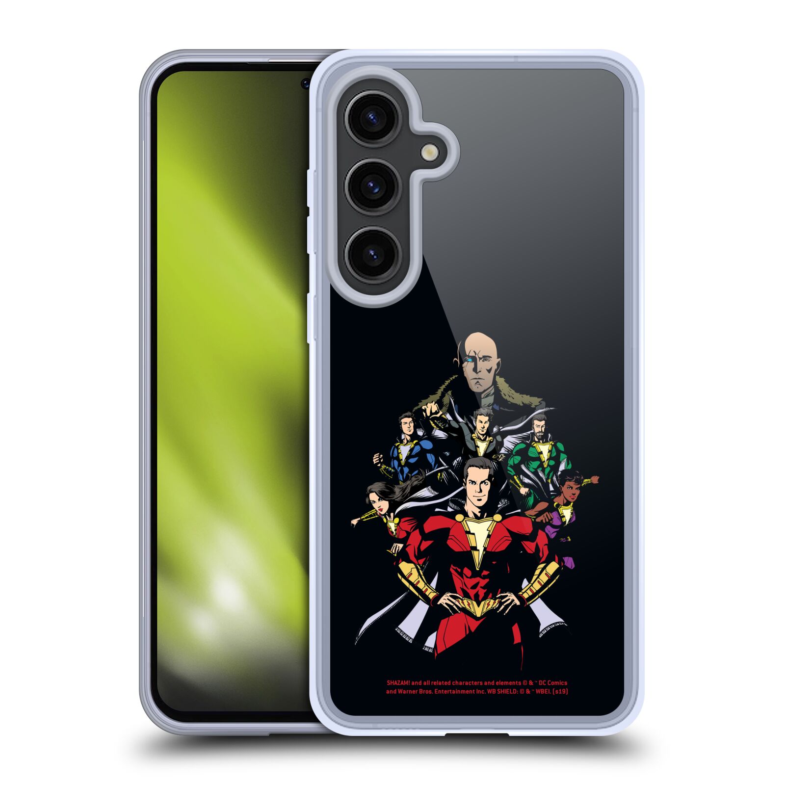 SHAZAM! Funda de gel de arte de personajes de película 2019 compatible con teléfonos Samsung/Magsafe - Imagen 8 de 13