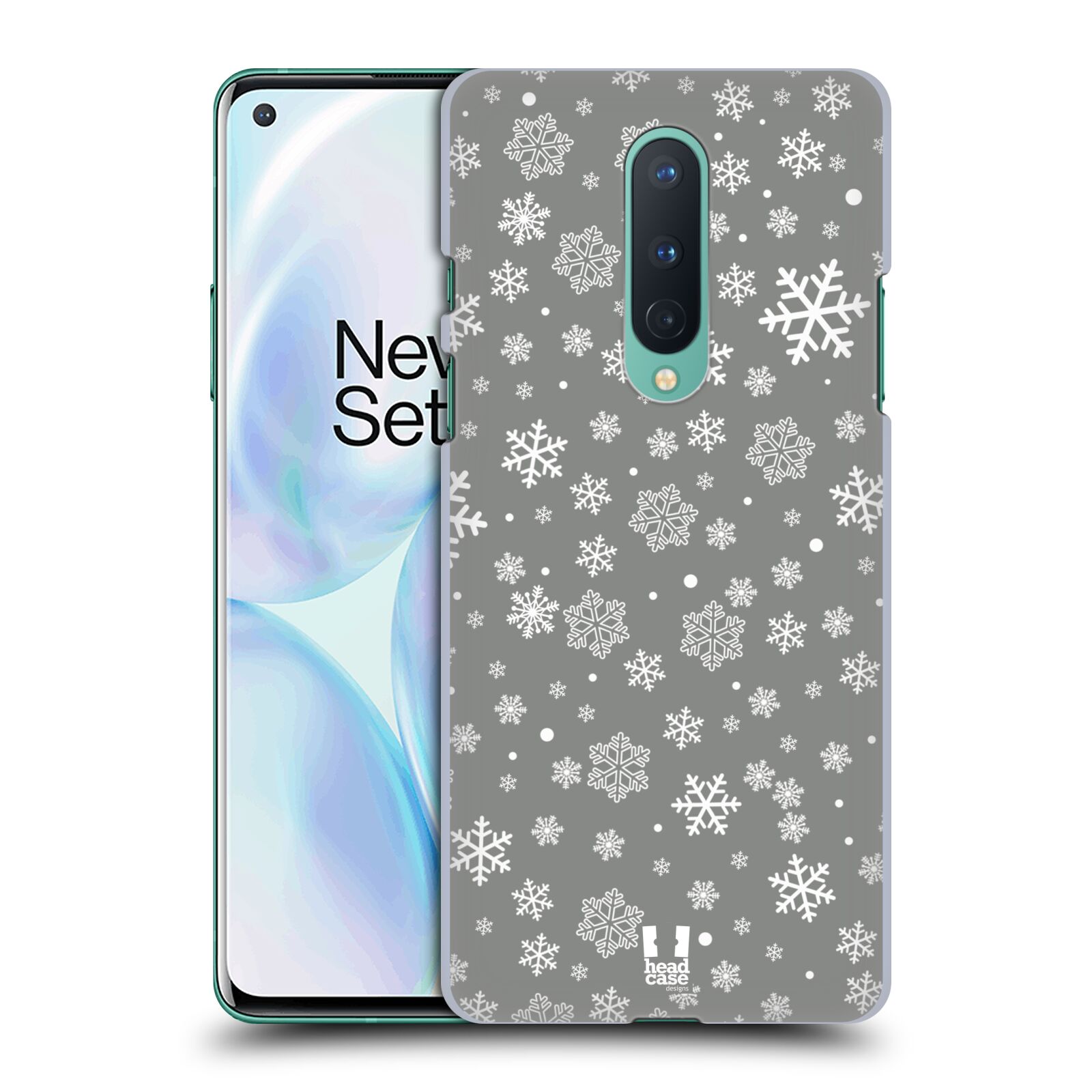 FUNDA TRASERA RÍGIDA HEAD CASE DESIGNS PLATEADA COLECCIÓN NAVIDEÑA PARA TELÉFONOS OPPO - Imagen 11 de 14