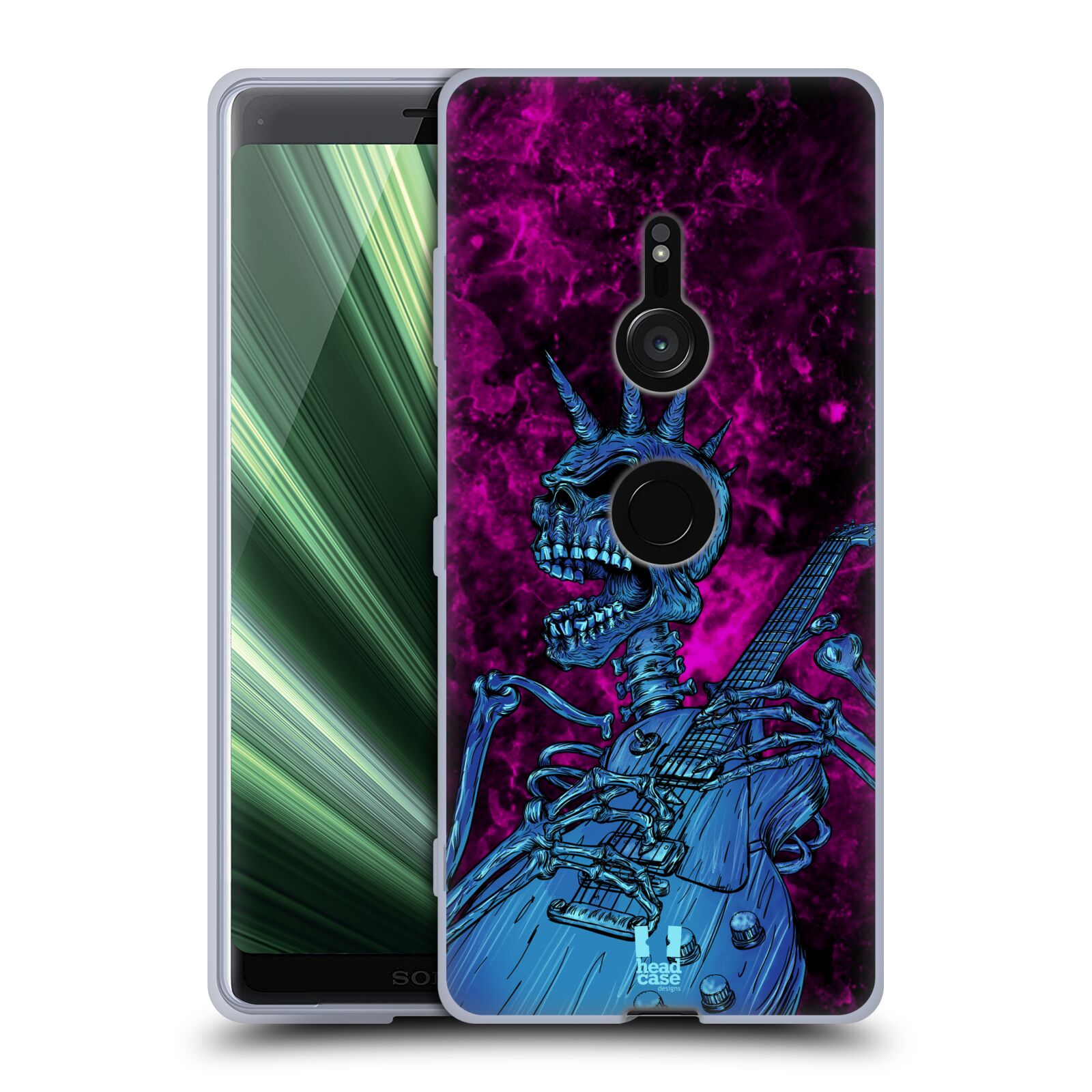 FUNDA Y PAPEL TAPIZ HEAD CASE DESIGNS CALAVERA DE ROCA GEL SUAVE PARA TELÉFONOS SONY 1 - Imagen 8 de 12
