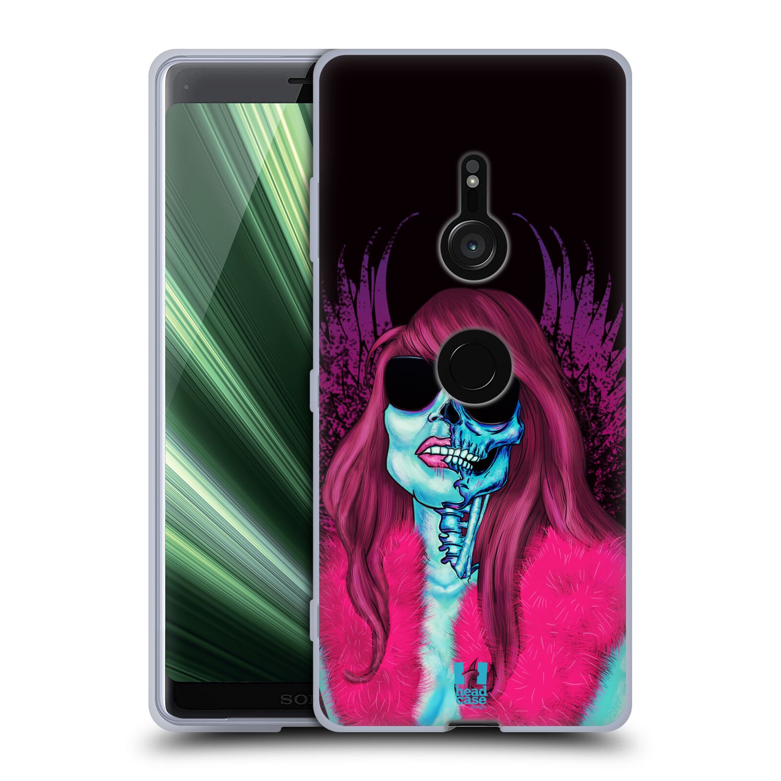FUNDA Y PAPEL TAPIZ HEAD CASE DESIGNS CALAVERA DE ROCA GEL SUAVE PARA TELÉFONOS SONY 1 - Imagen 9 de 12